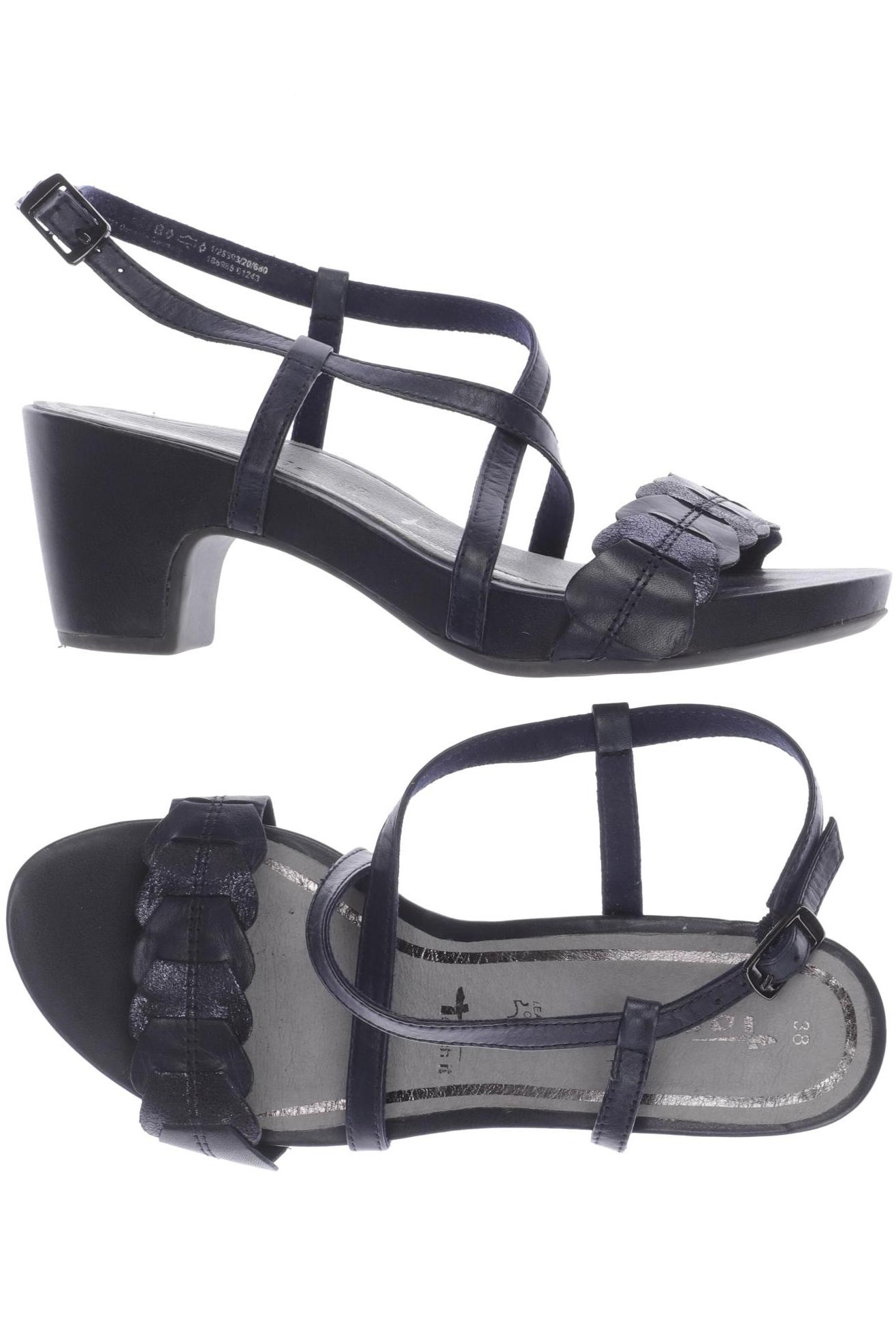 

Tamaris Damen Sandale, marineblau, Gr. 38