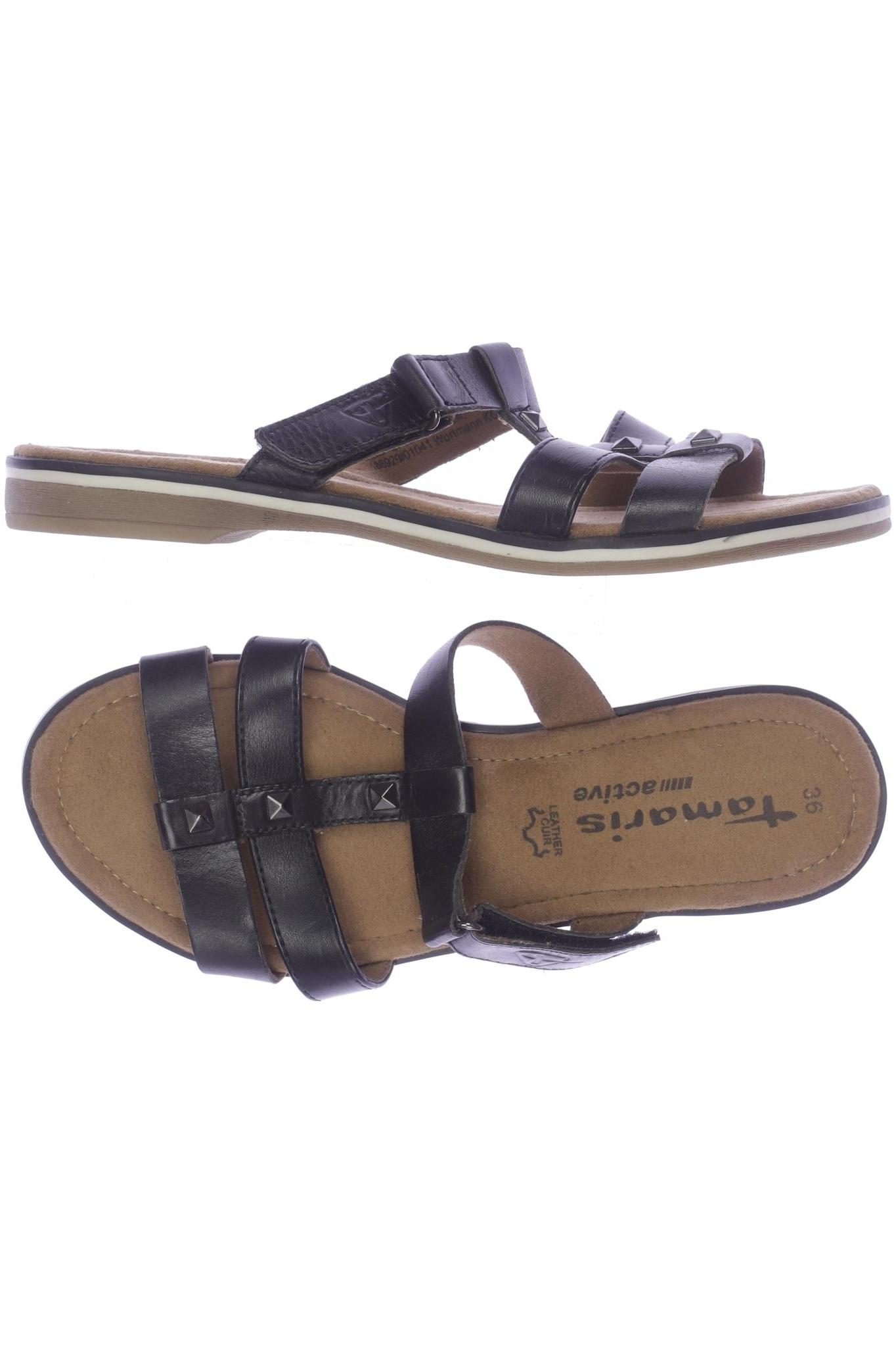 

Tamaris Damen Sandale, schwarz, Gr. 36