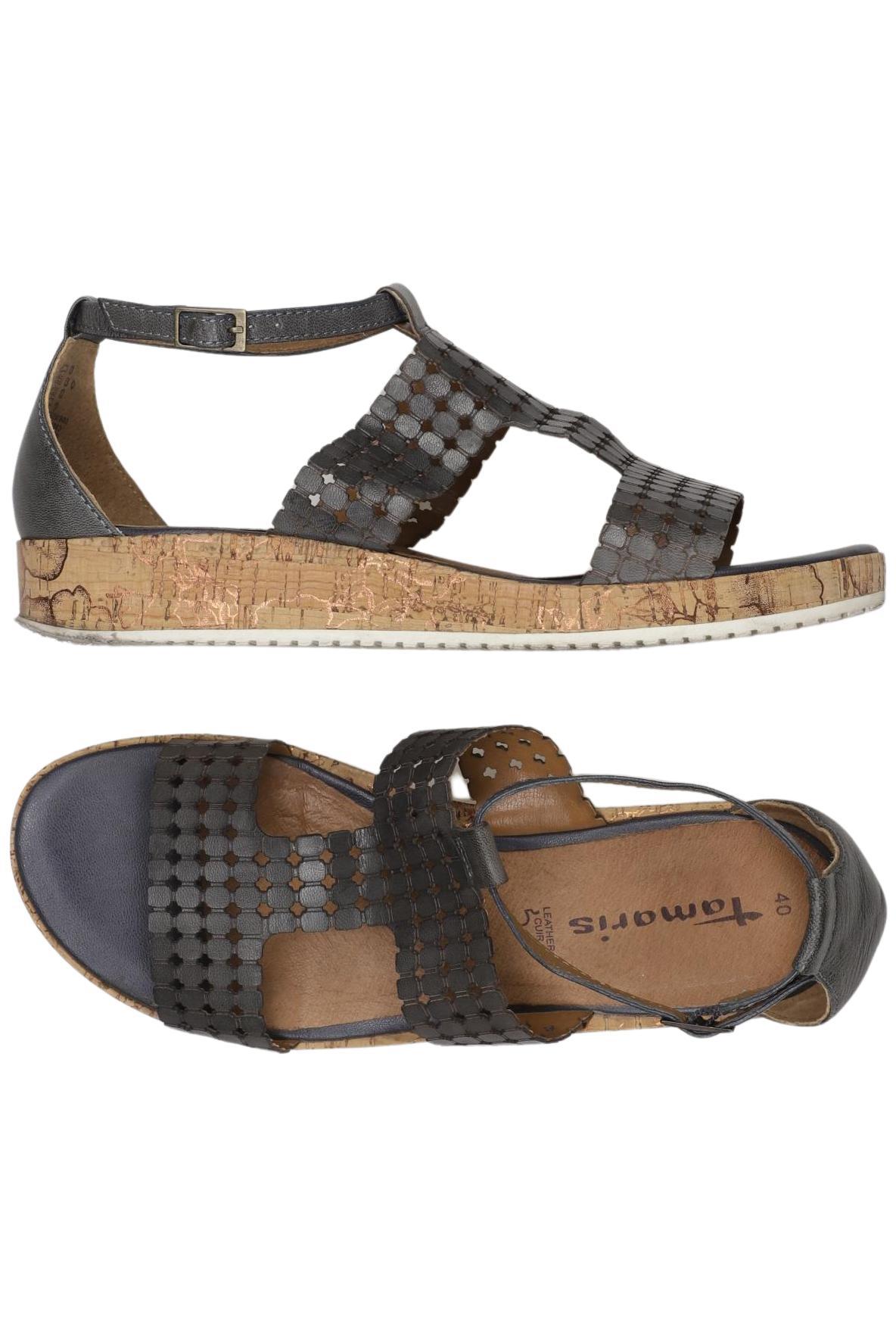 

Tamaris Damen Sandale, grau, Gr. 40