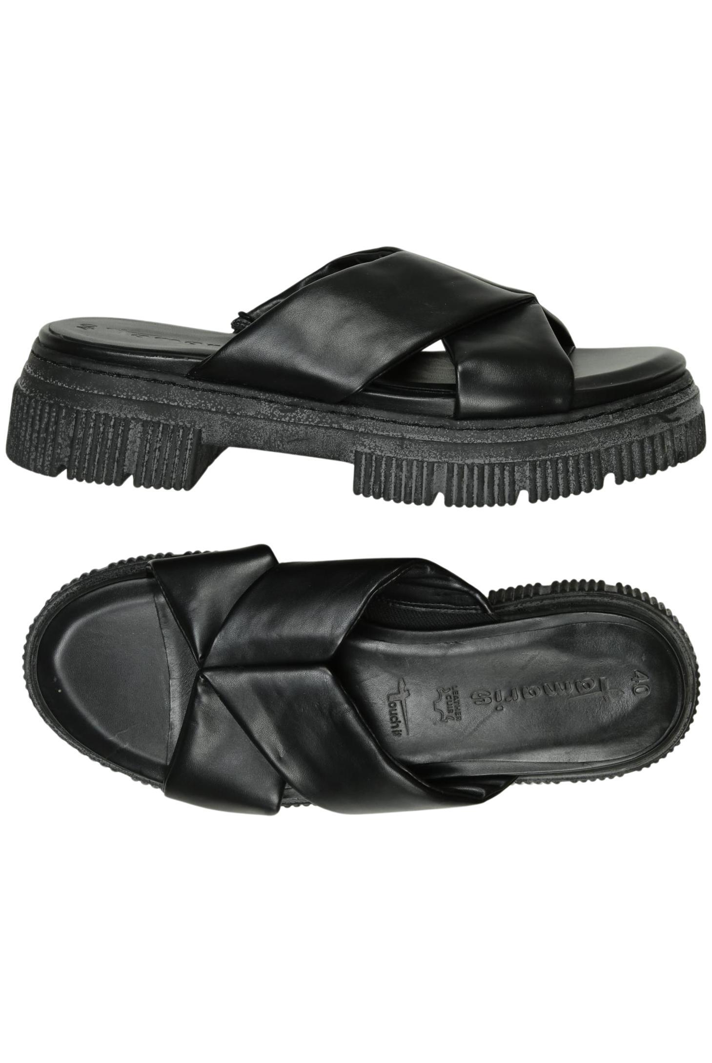 

Tamaris Damen Sandale, schwarz, Gr. 40