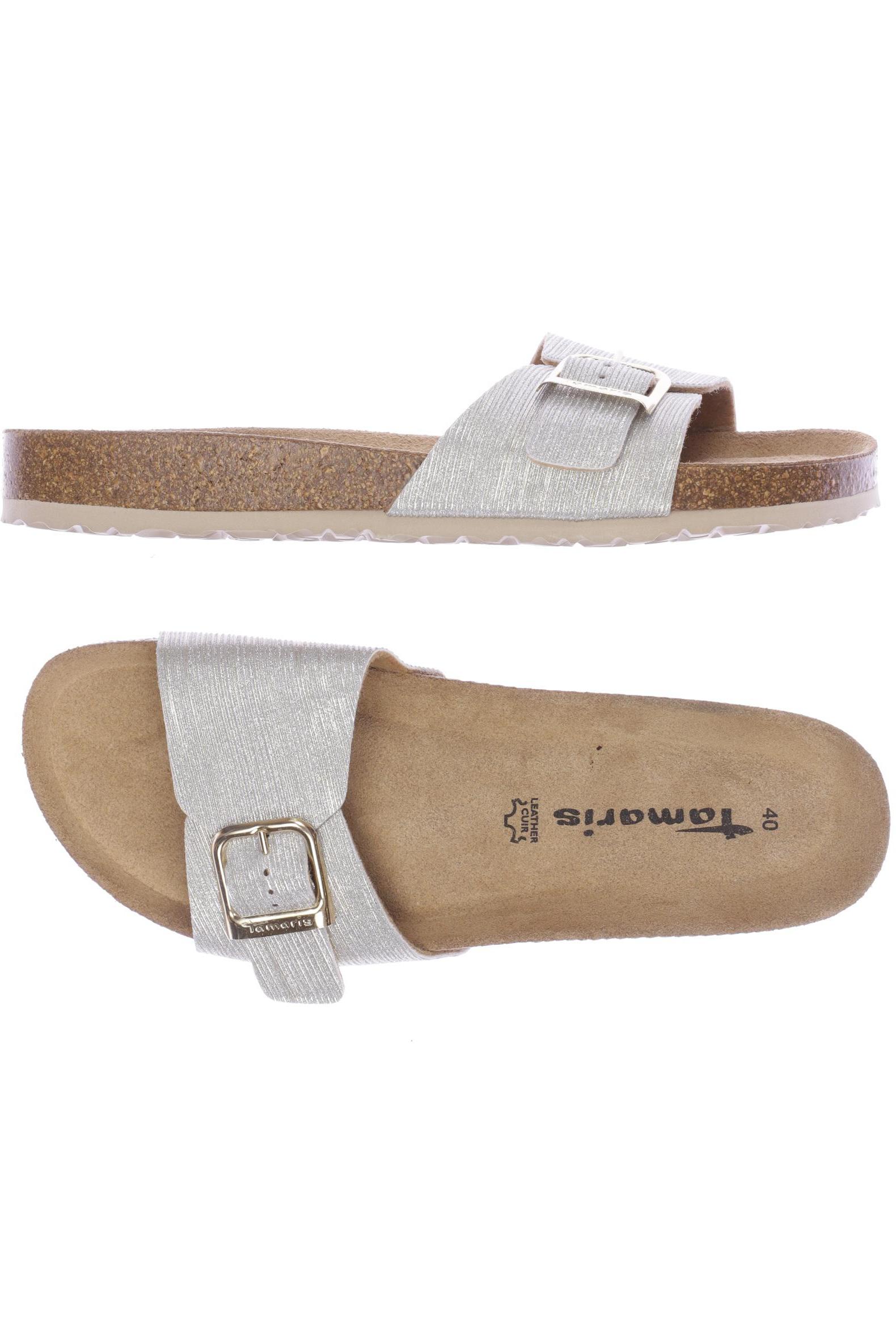

Tamaris Damen Sandale, silber, Gr. 40