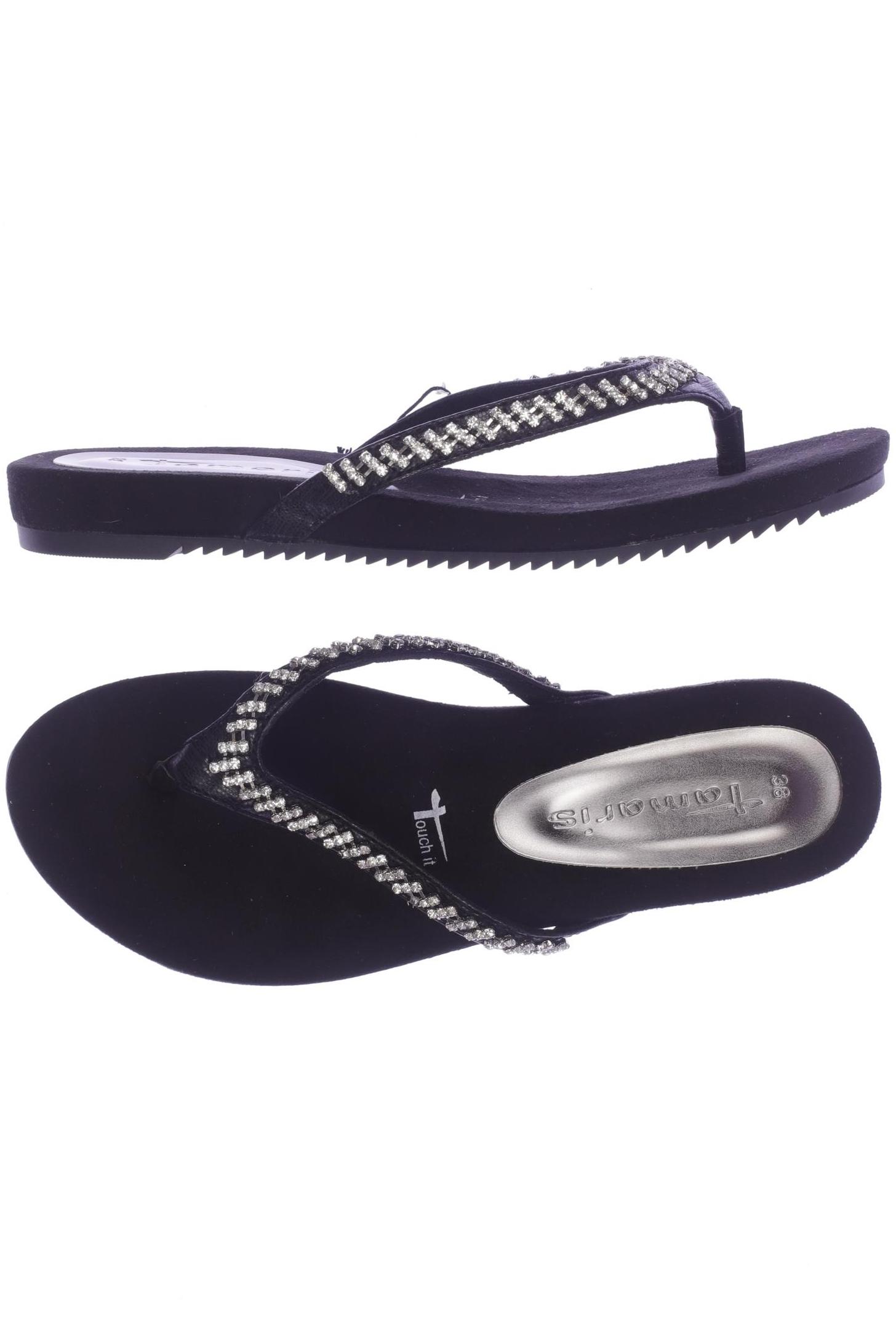 

Tamaris Damen Sandale, schwarz, Gr. 38