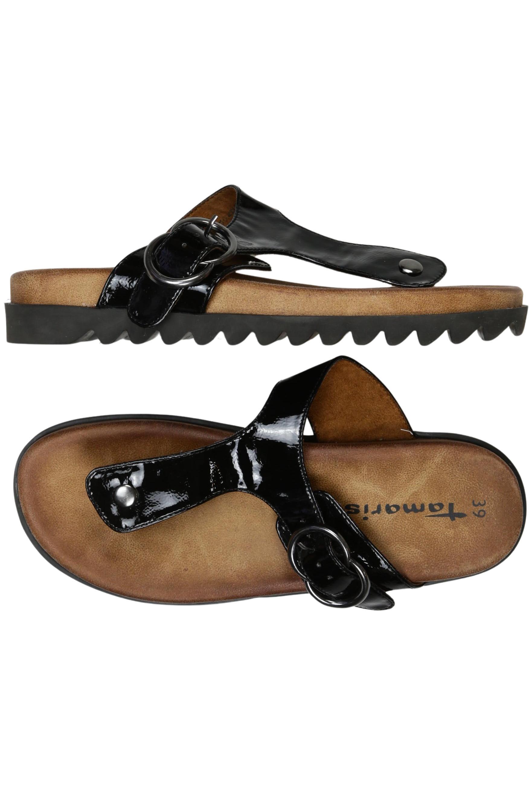 

Tamaris Damen Sandale, schwarz, Gr. 39