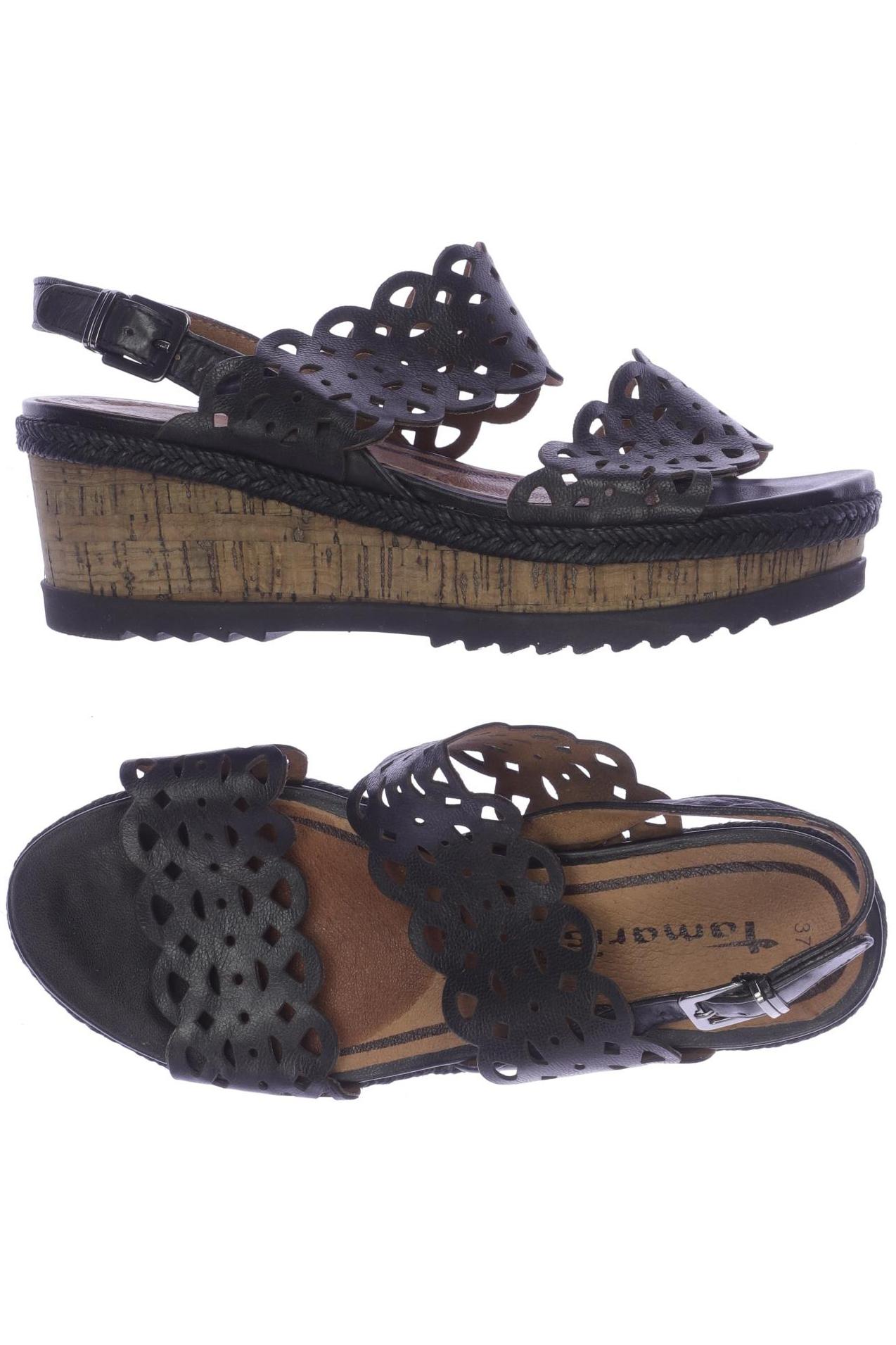 

Tamaris Damen Sandale, schwarz, Gr. 37