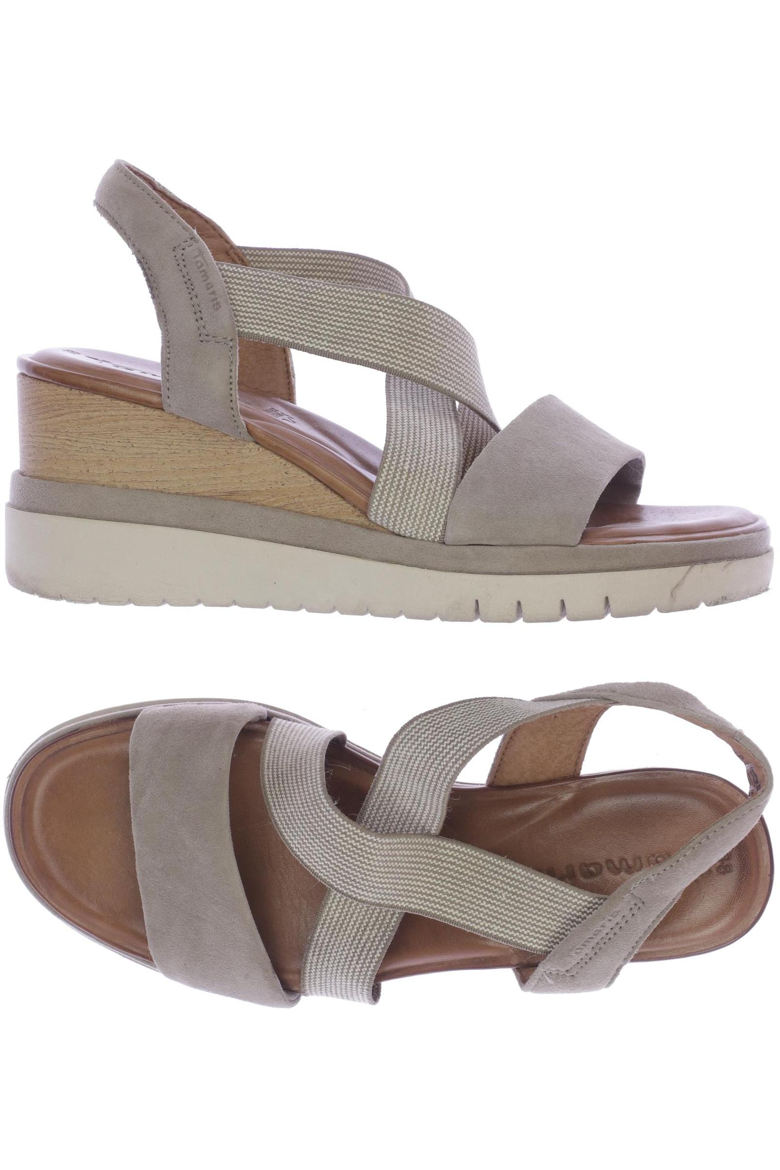 

Tamaris Damen Sandale, beige, Gr. 38