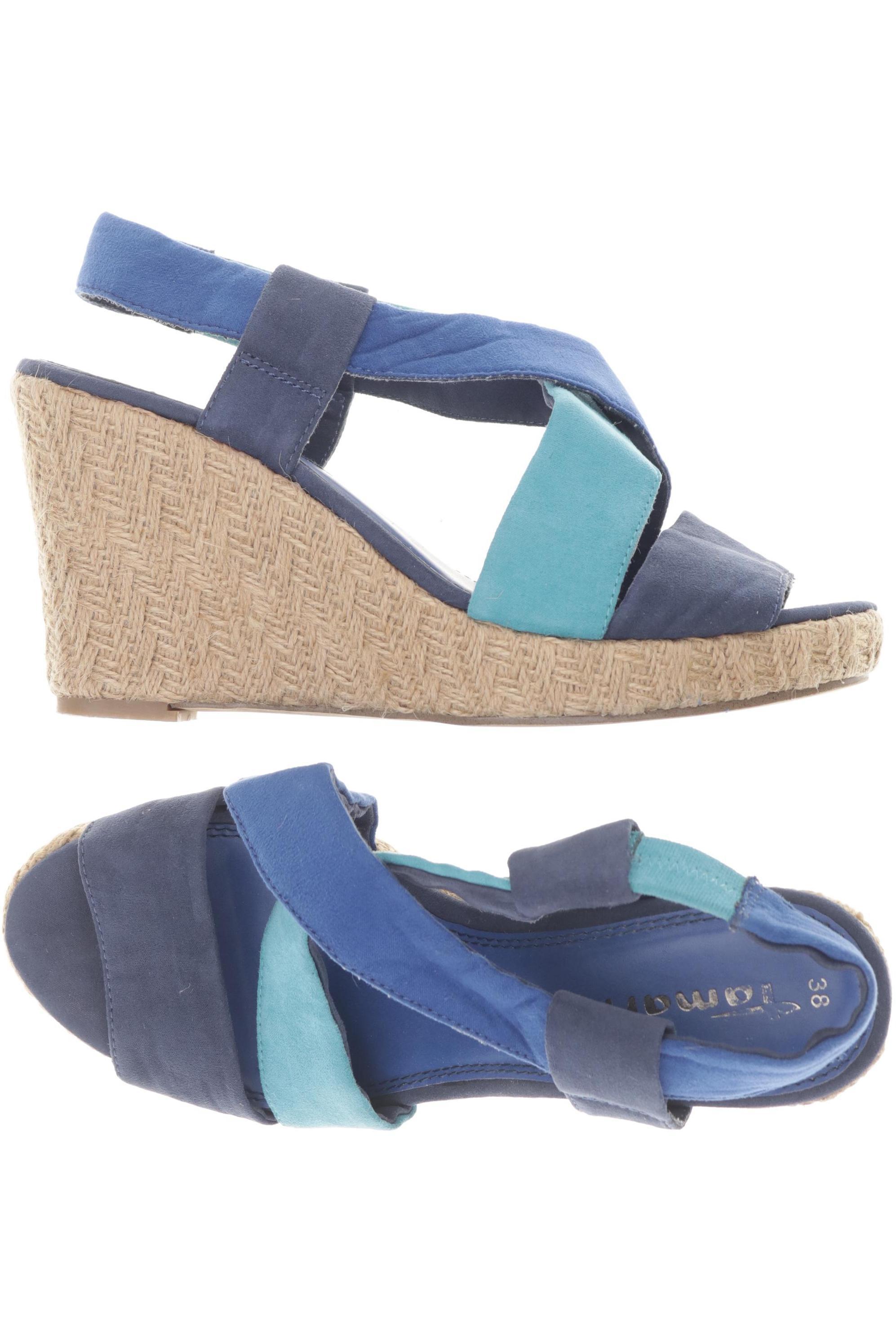 

Tamaris Damen Sandale, blau, Gr. 38