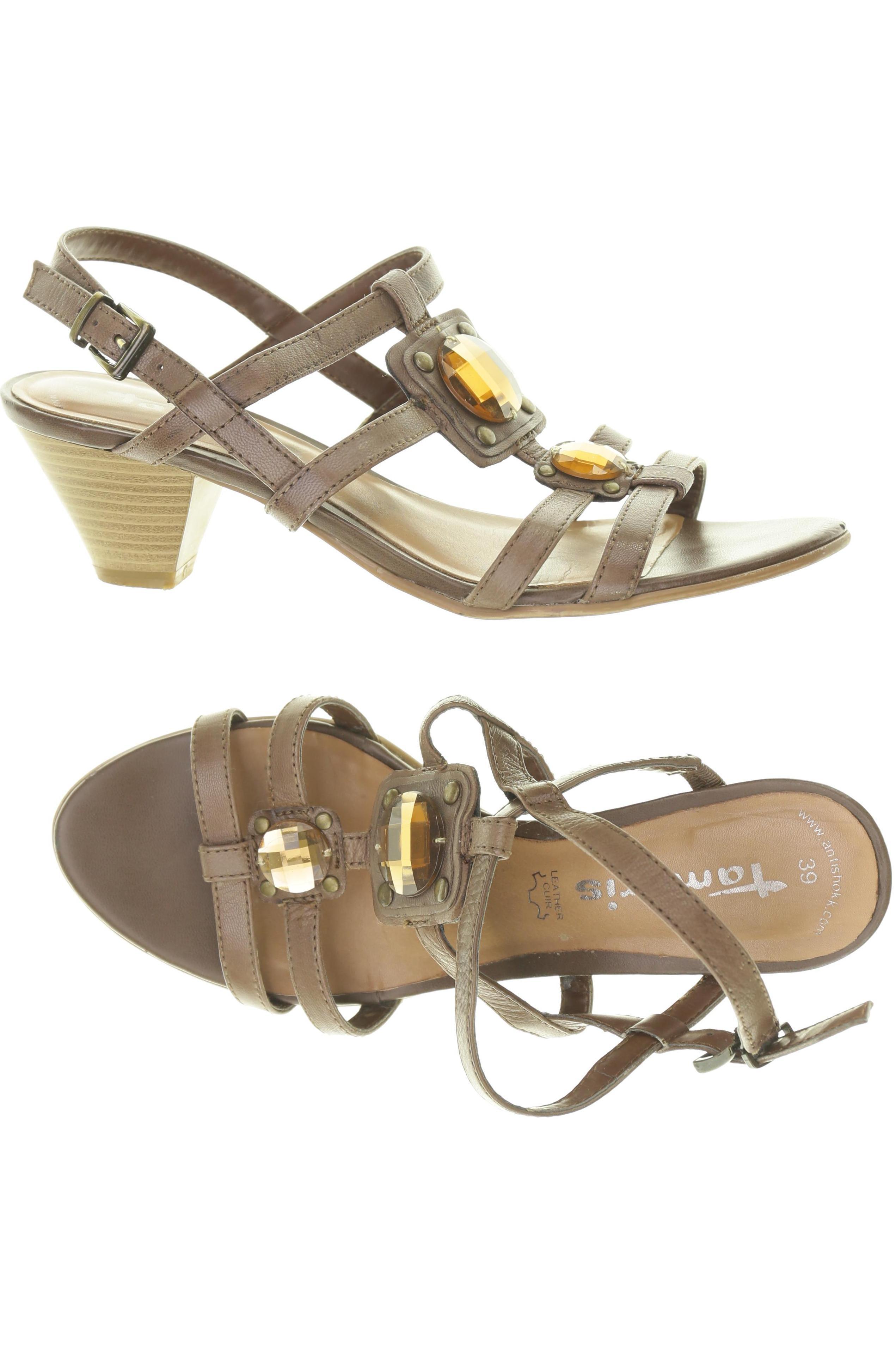 

Tamaris Damen Sandale, braun, Gr. 39
