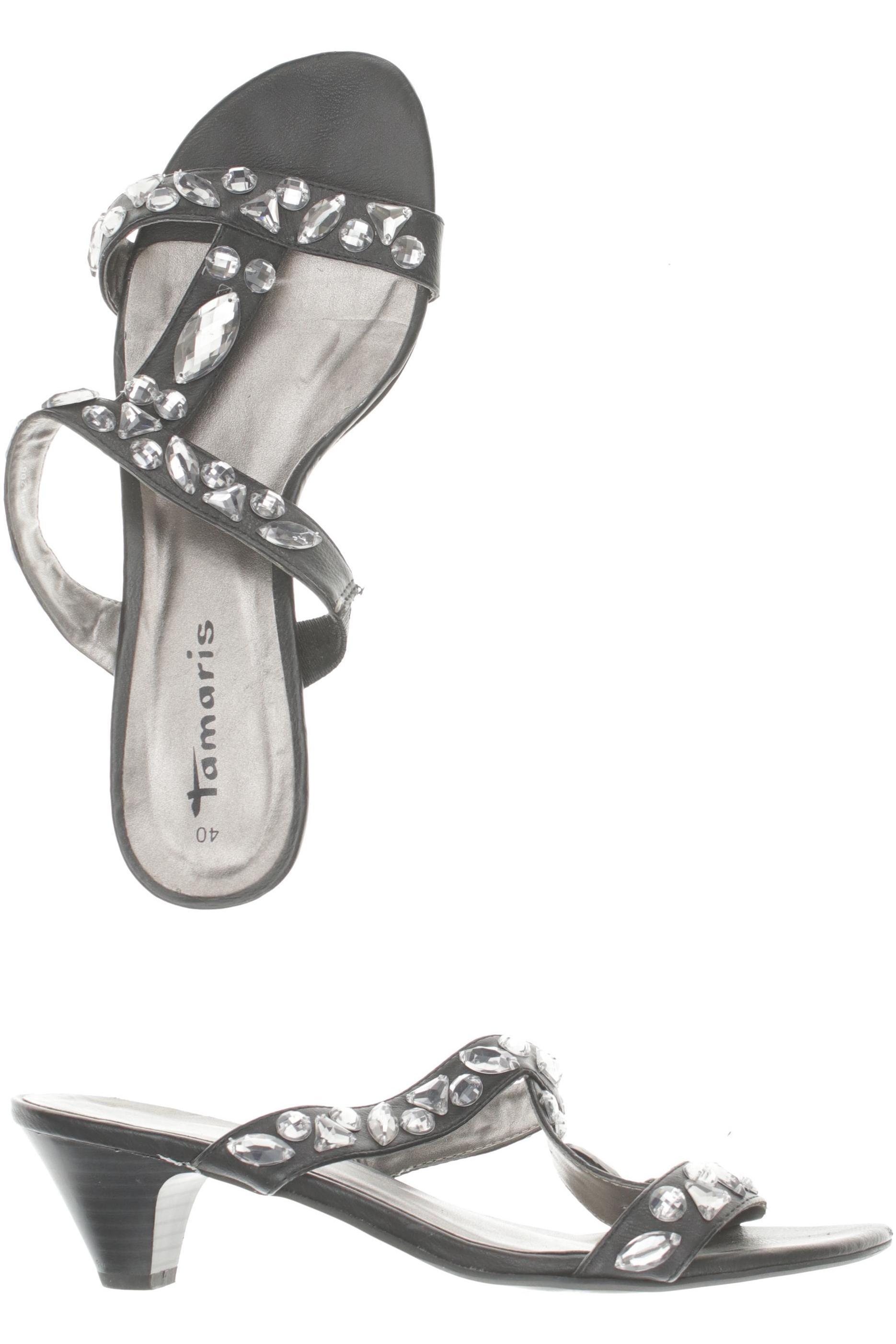 

Tamaris Damen Sandale, schwarz, Gr. 40