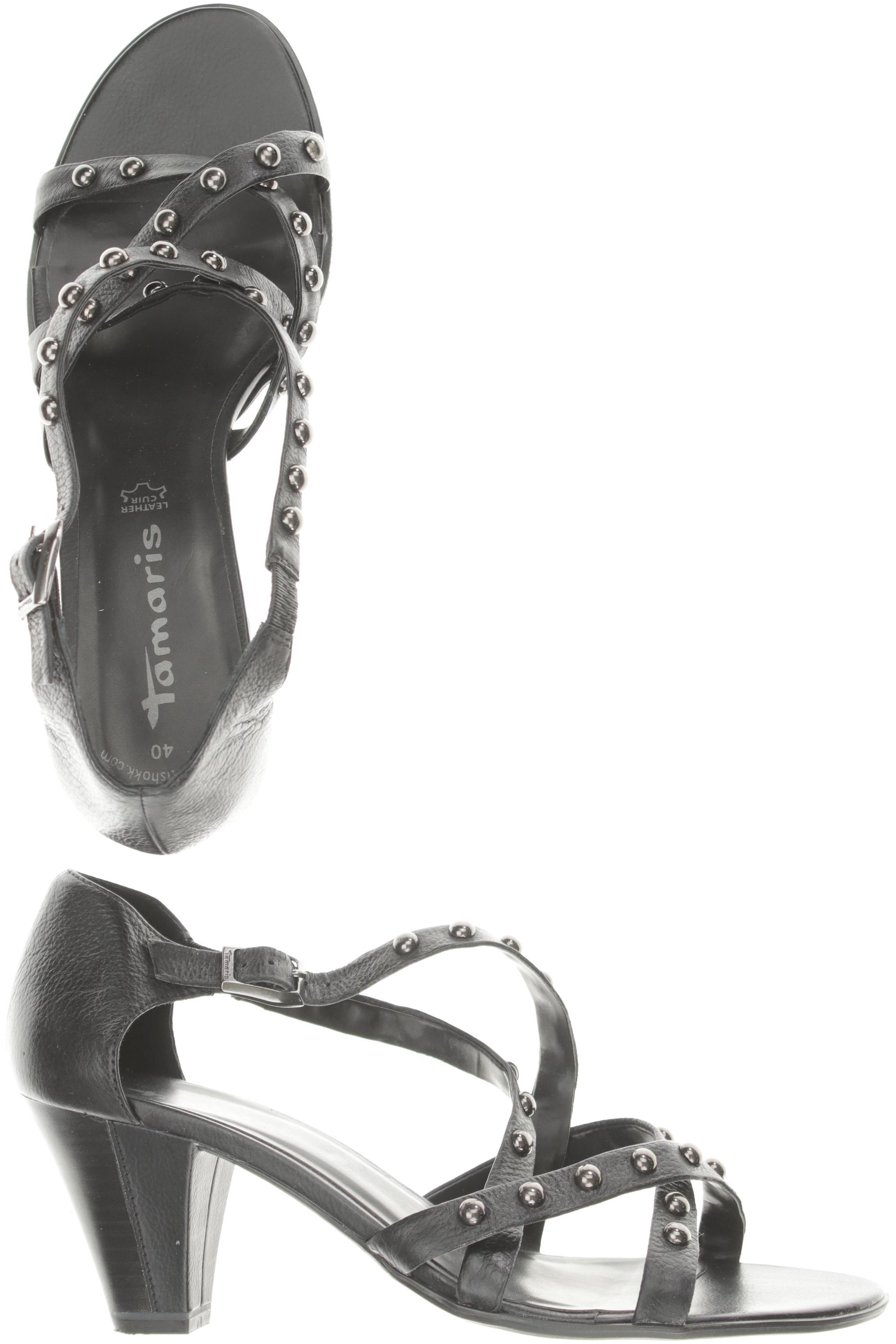 

Tamaris Damen Sandale, schwarz, Gr. 40