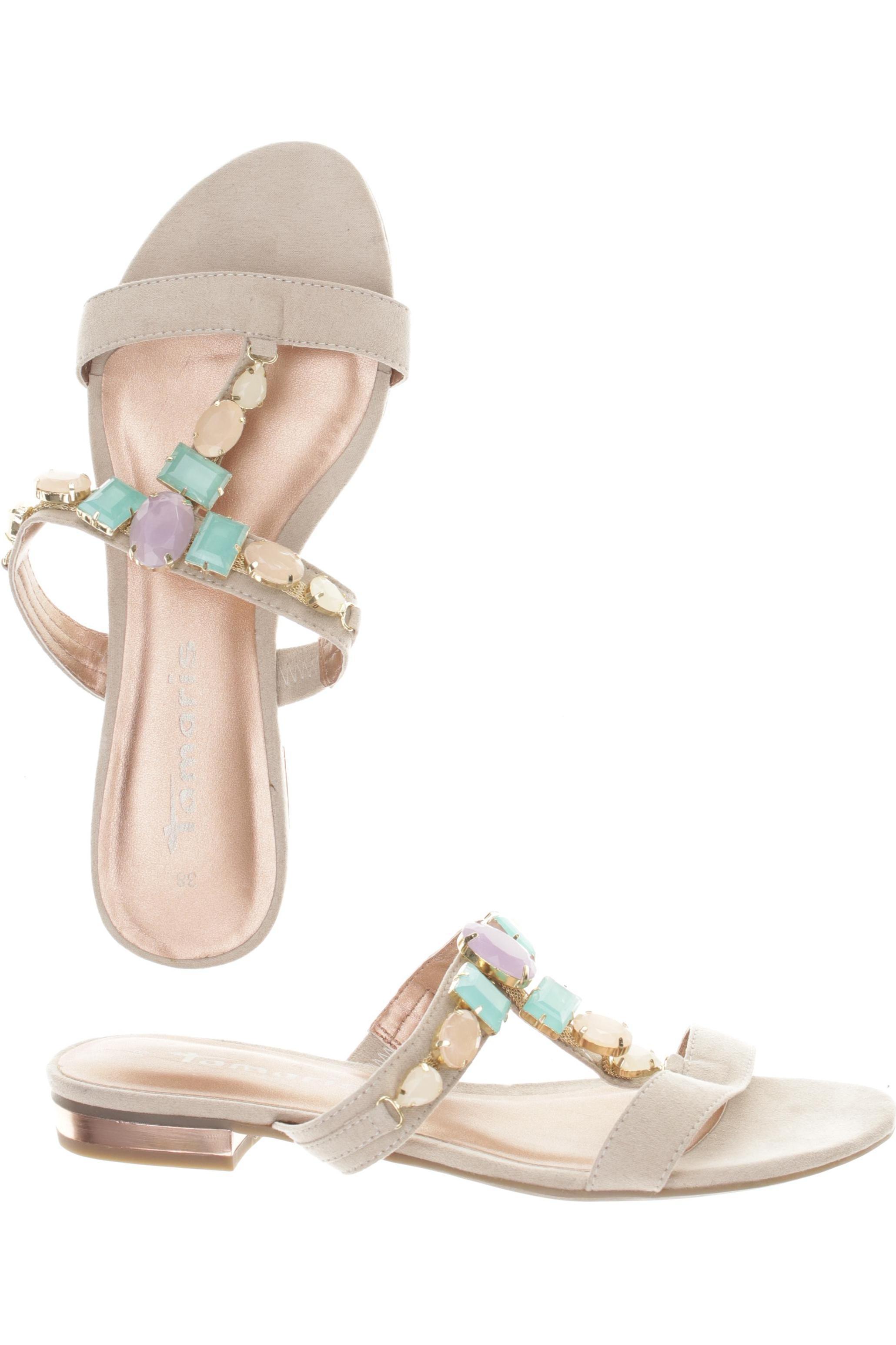 

Tamaris Damen Sandale, beige, Gr. 38