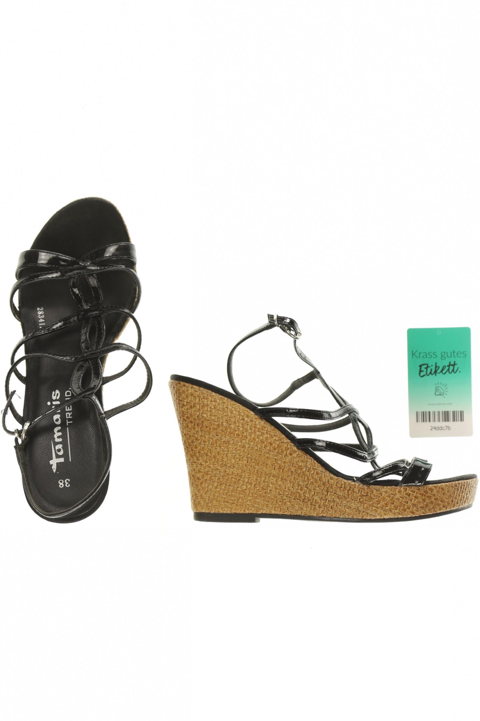 

Tamaris Damen Sandale, schwarz, Gr. 38