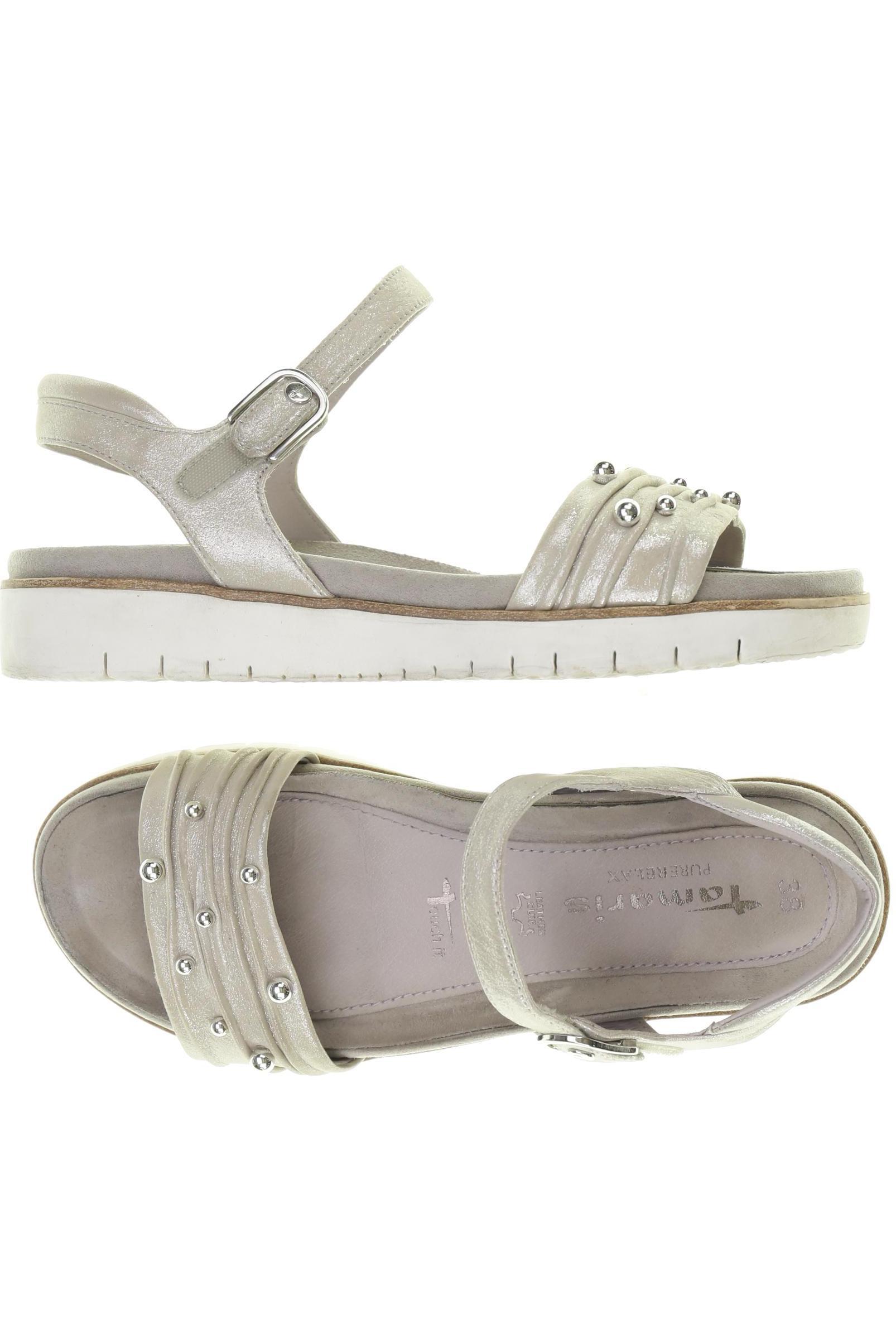 

Tamaris Damen Sandale, silber, Gr. 38