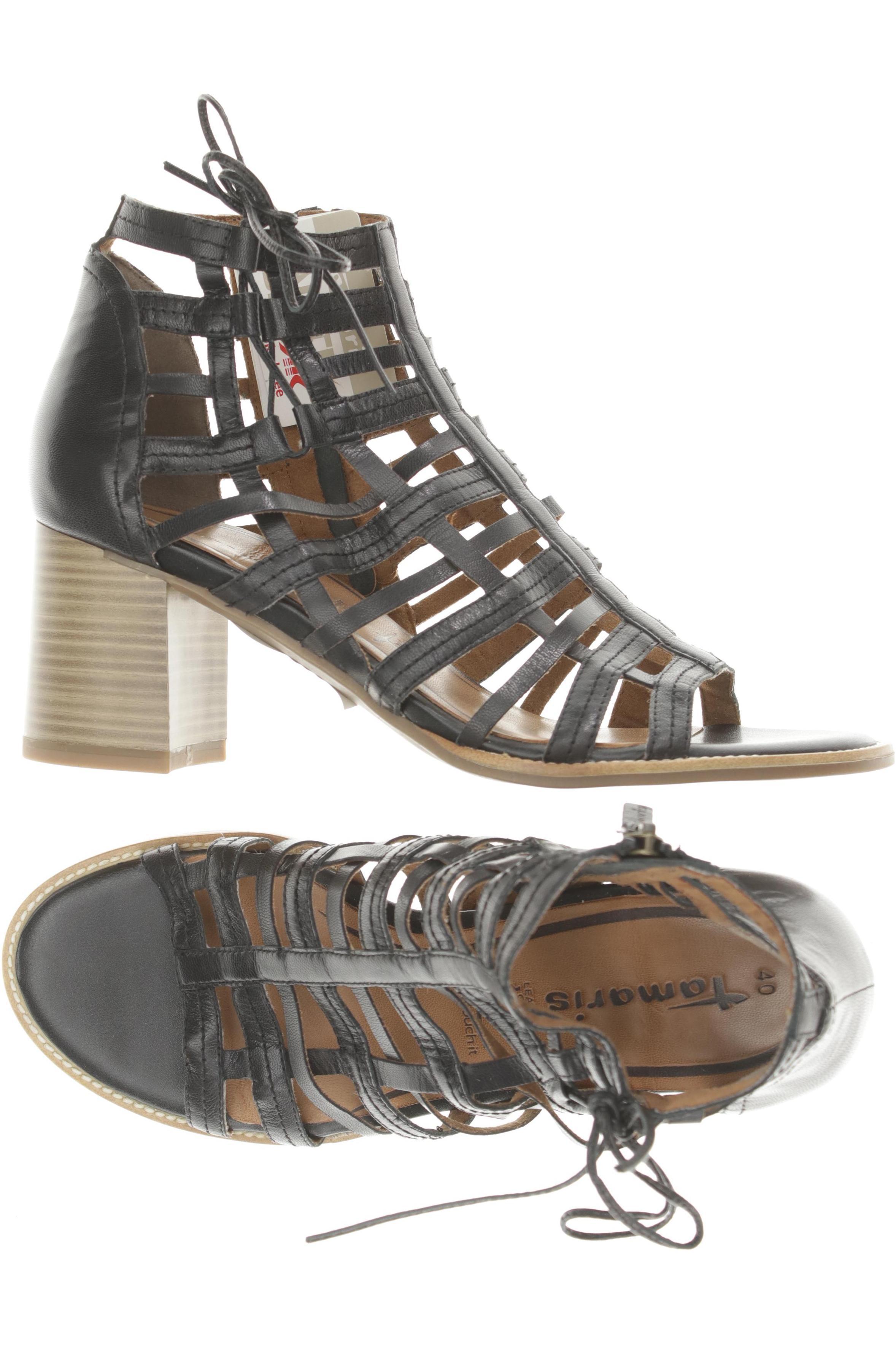

Tamaris Damen Sandale, schwarz, Gr. 40