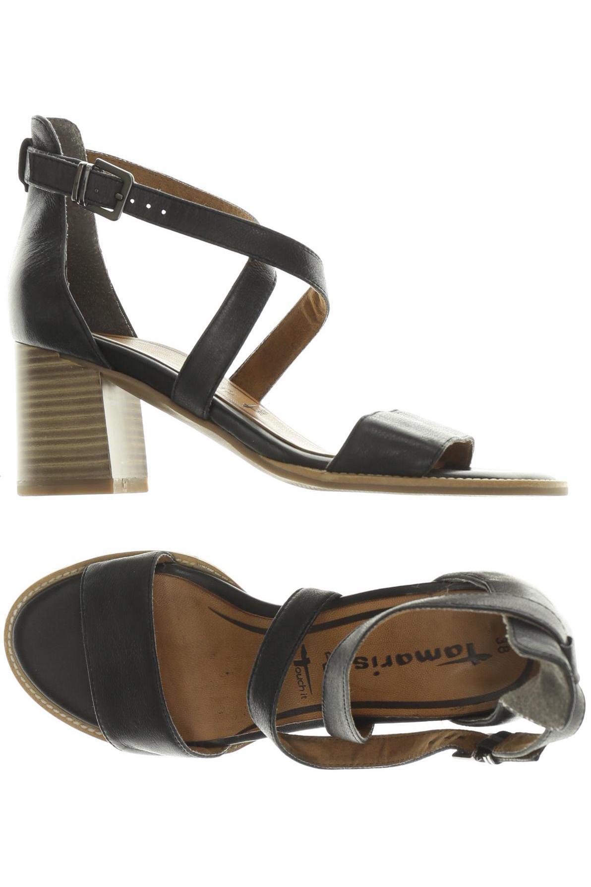 

Tamaris Damen Sandale, schwarz, Gr. 38