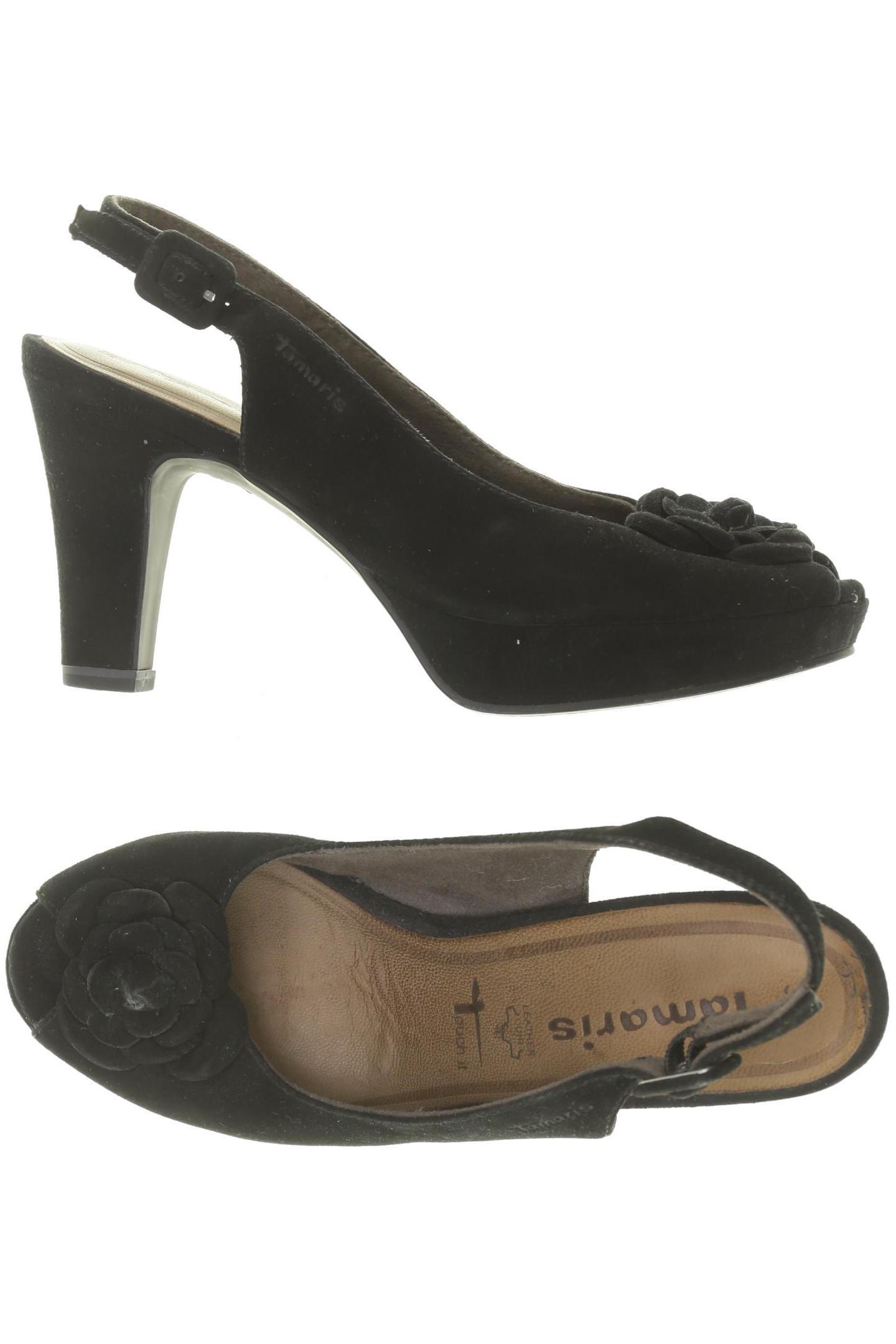 

Tamaris Damen Sandale, schwarz, Gr. 37