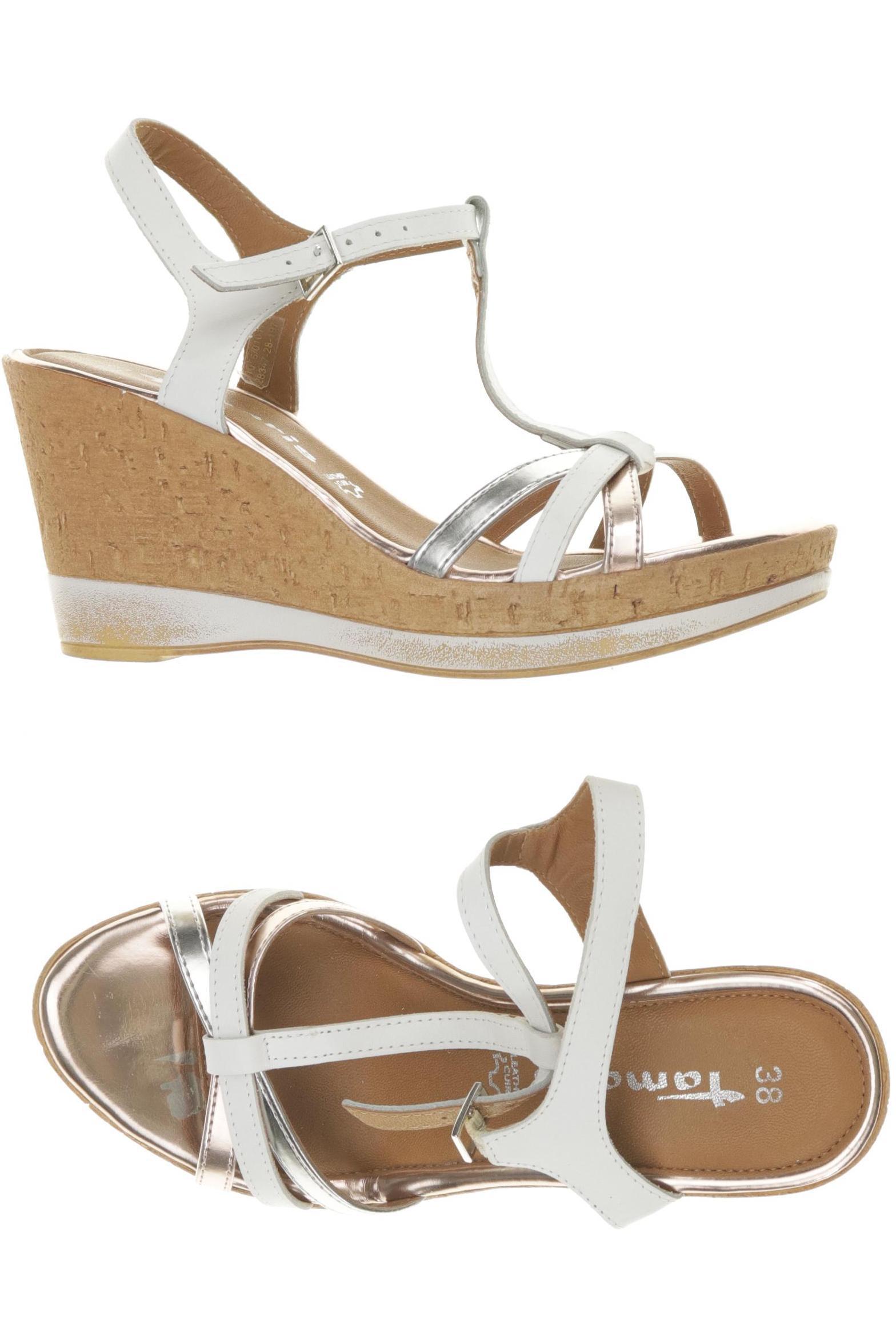 

Tamaris Damen Sandale, weiß, Gr. 38