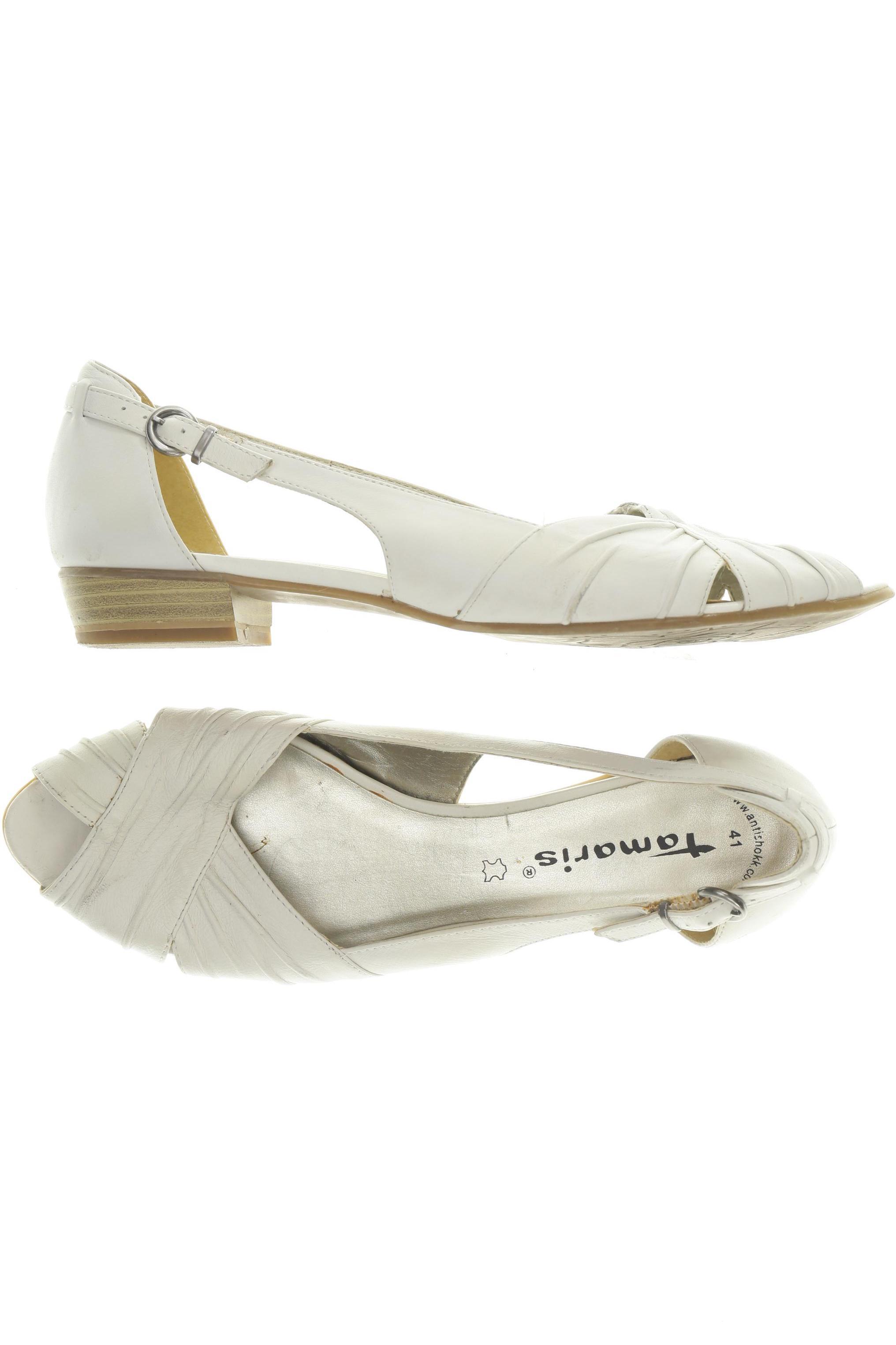 

Tamaris Damen Sandale, weiß, Gr. 41