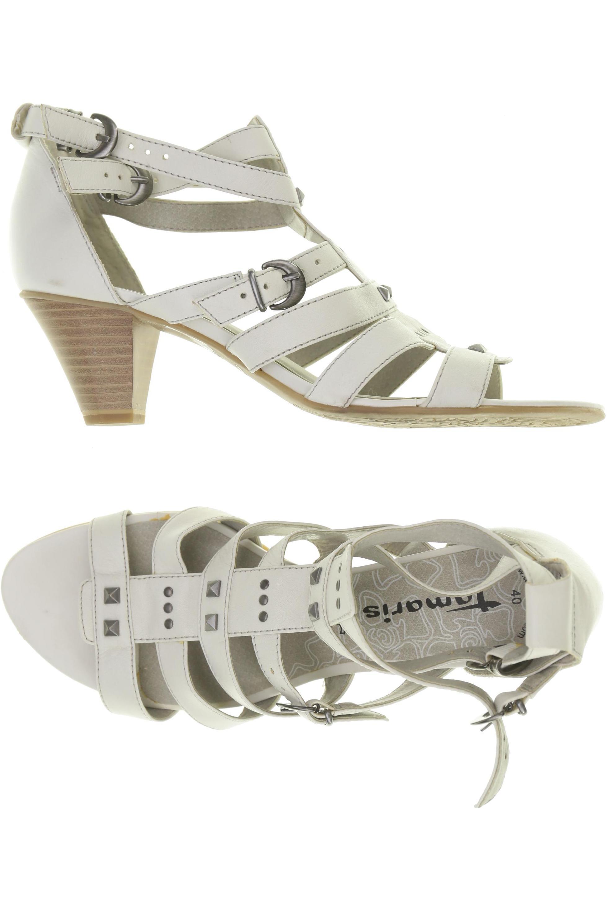 

Tamaris Damen Sandale, weiß, Gr. 40