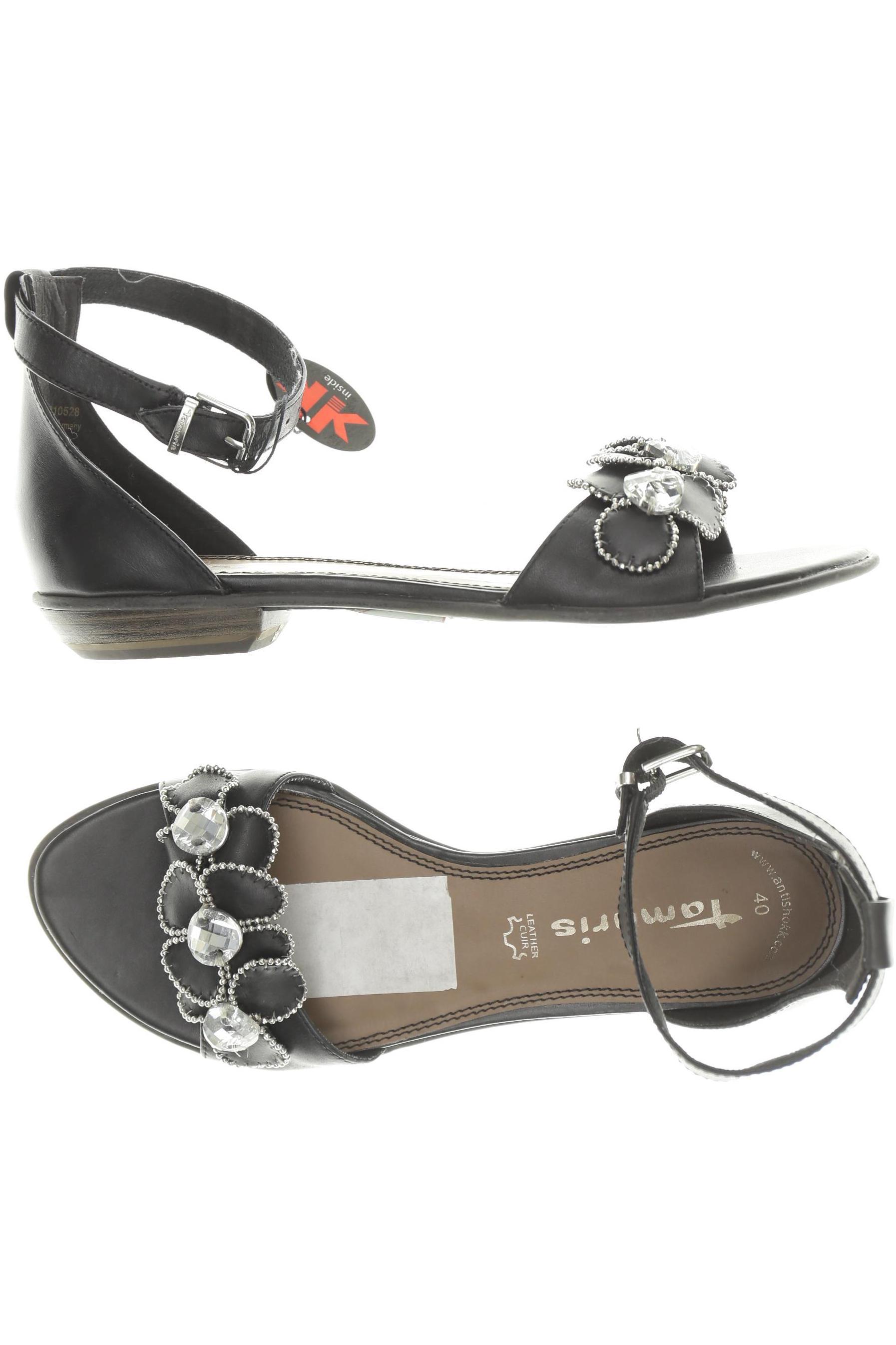 

Tamaris Damen Sandale, schwarz, Gr. 40