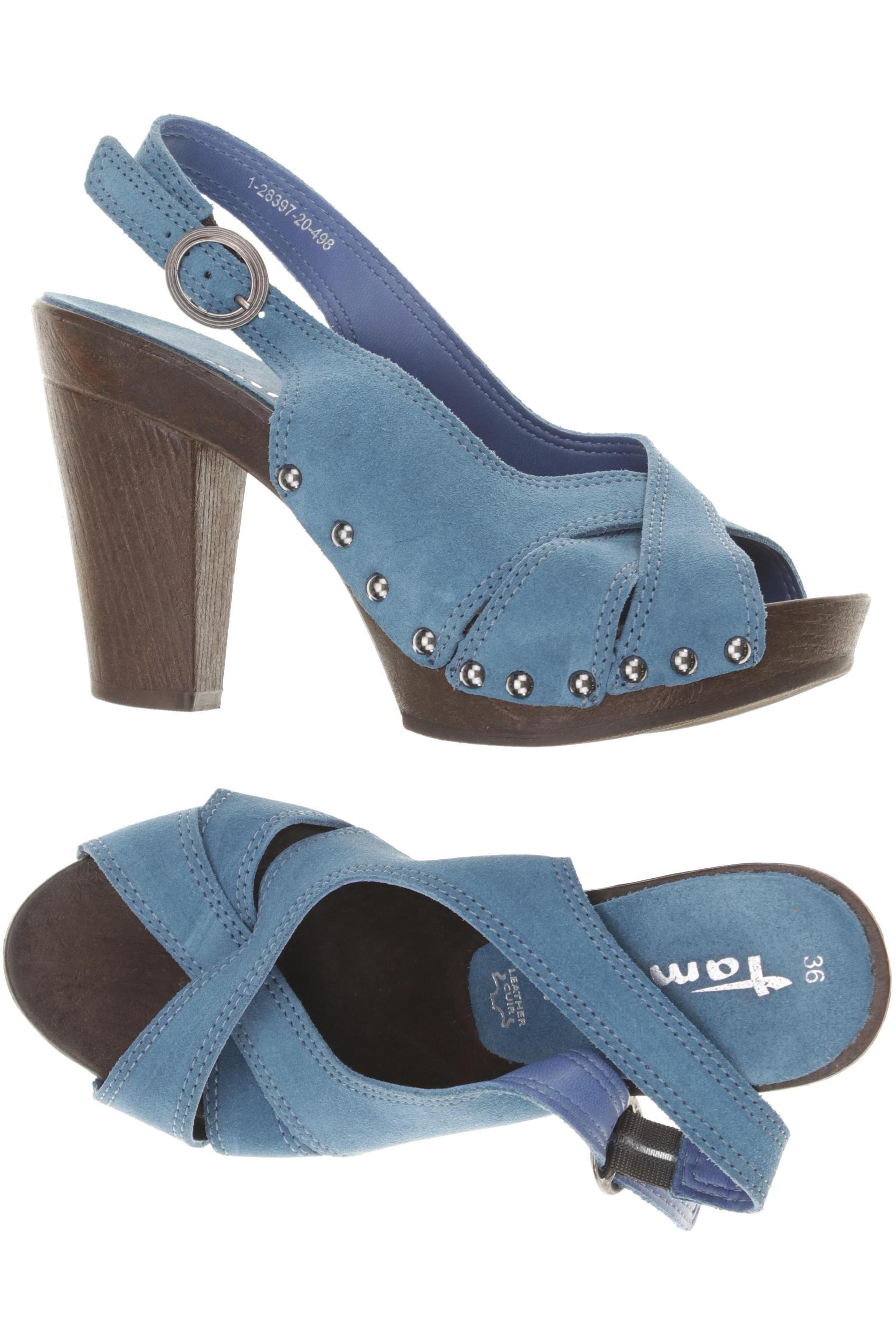 

Tamaris Damen Sandale, blau, Gr. 36