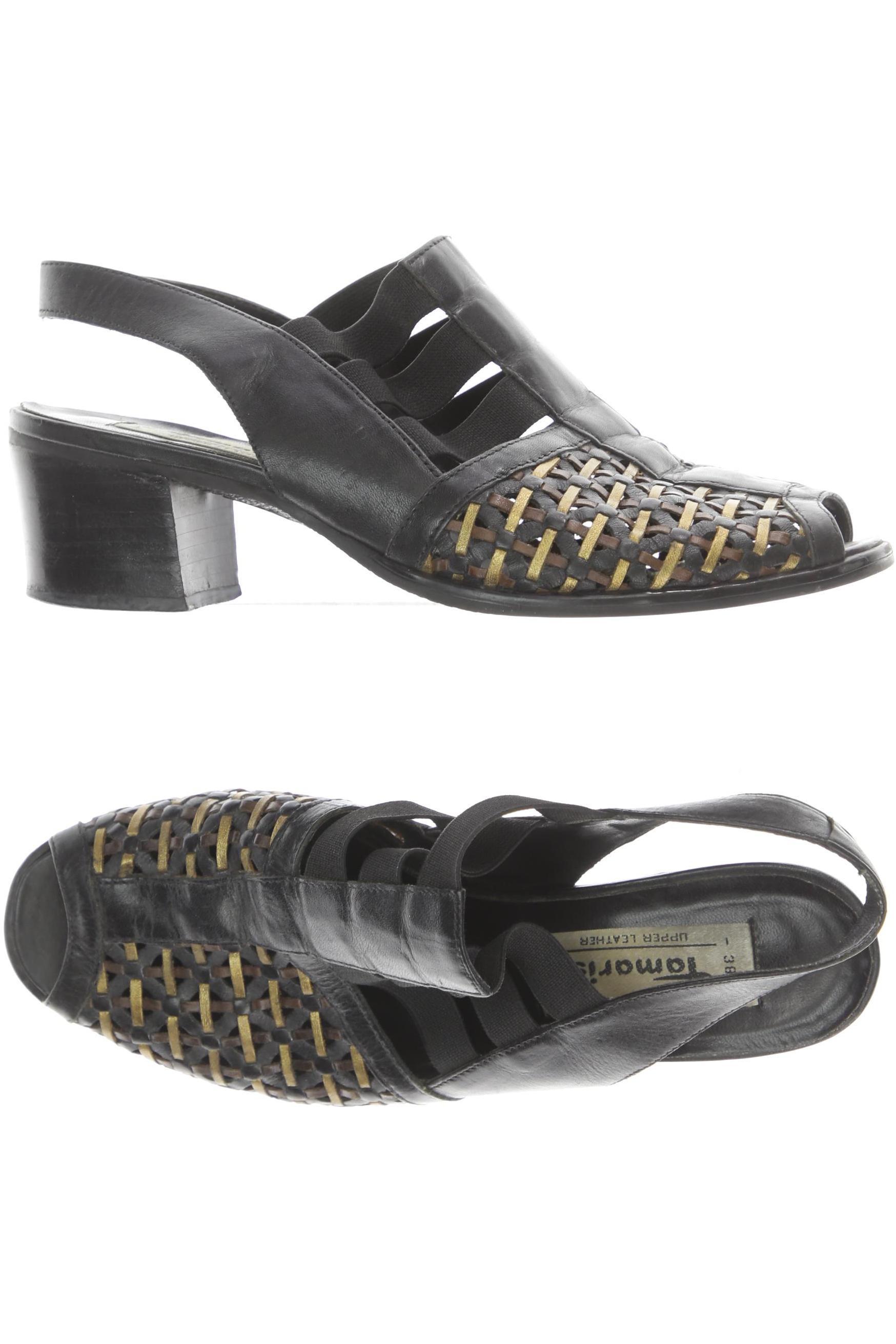 

Tamaris Damen Sandale, schwarz, Gr. 38
