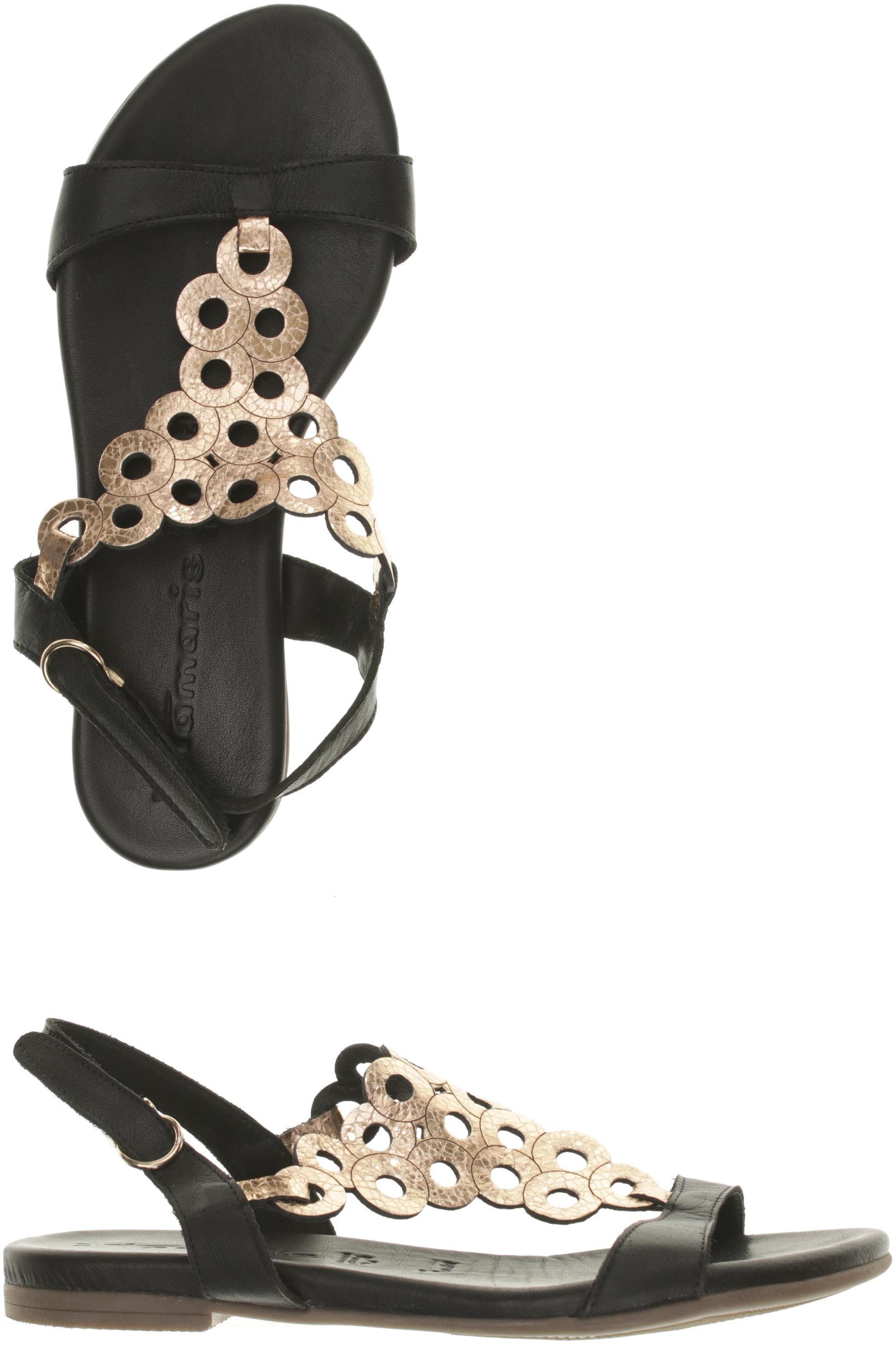 

Tamaris Damen Sandale, schwarz, Gr. 37