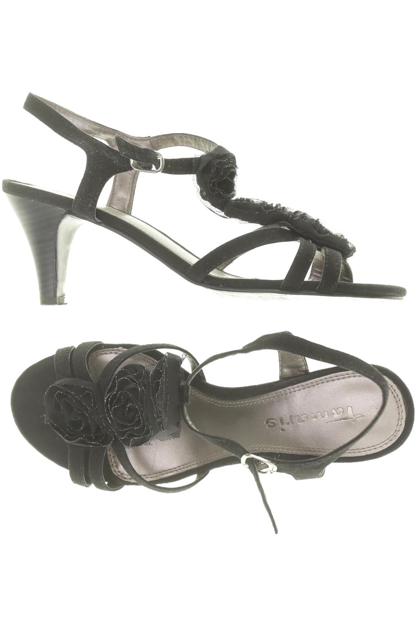 

Tamaris Damen Sandale, schwarz, Gr. 40