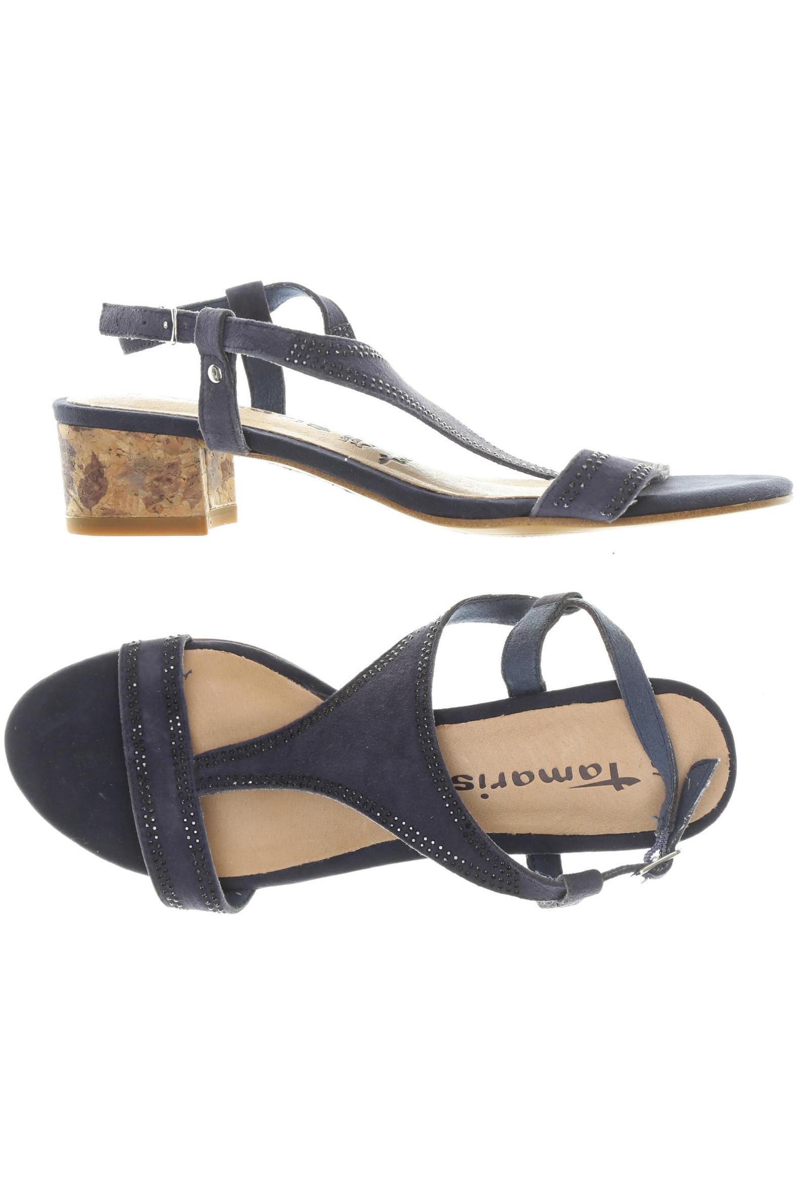

Tamaris Damen Sandale, blau, Gr. 37