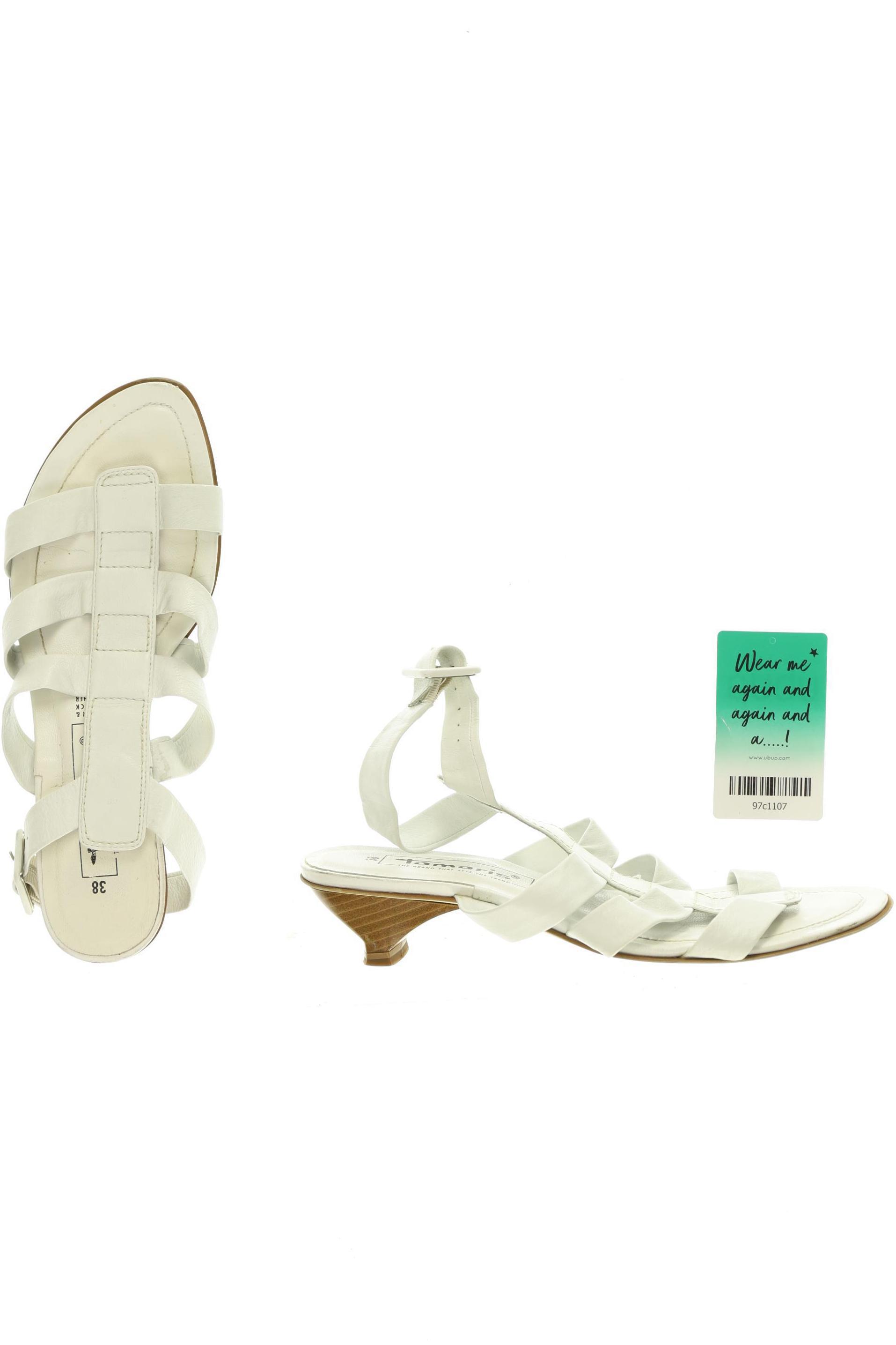 

Tamaris Damen Sandale, weiß, Gr. 38