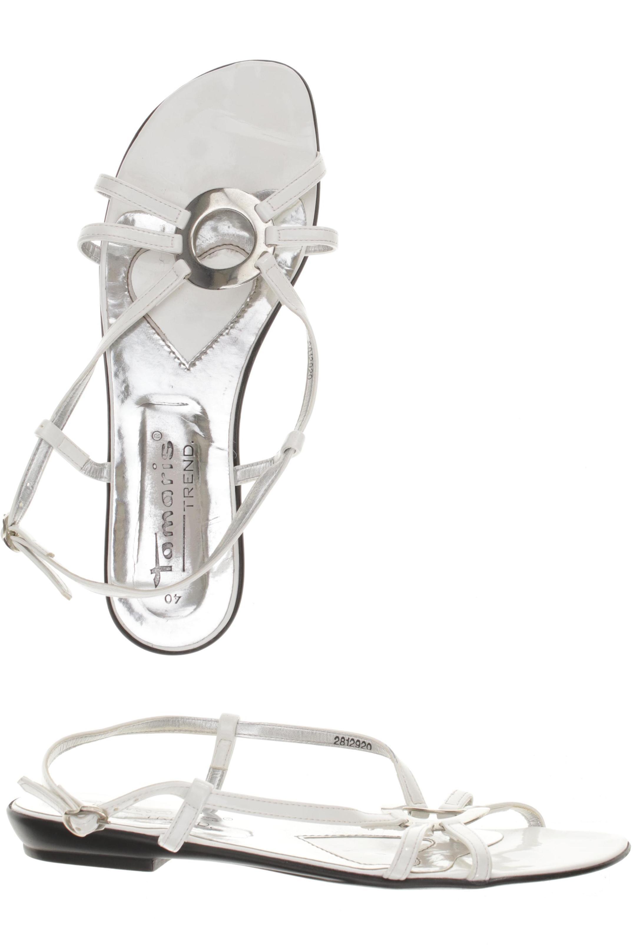 

Tamaris Damen Sandale, weiß, Gr. 40