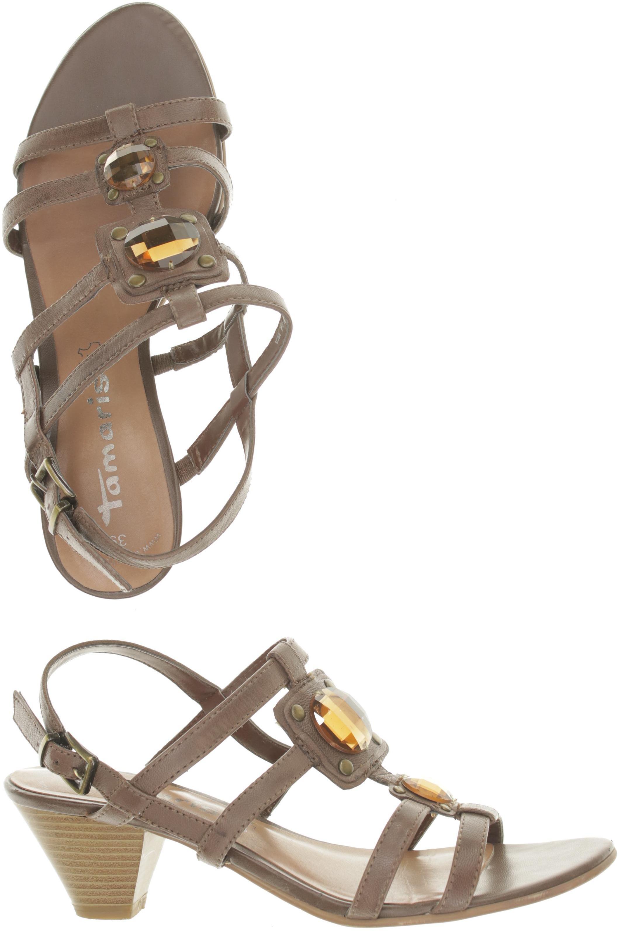 

Tamaris Damen Sandale, braun, Gr. 39