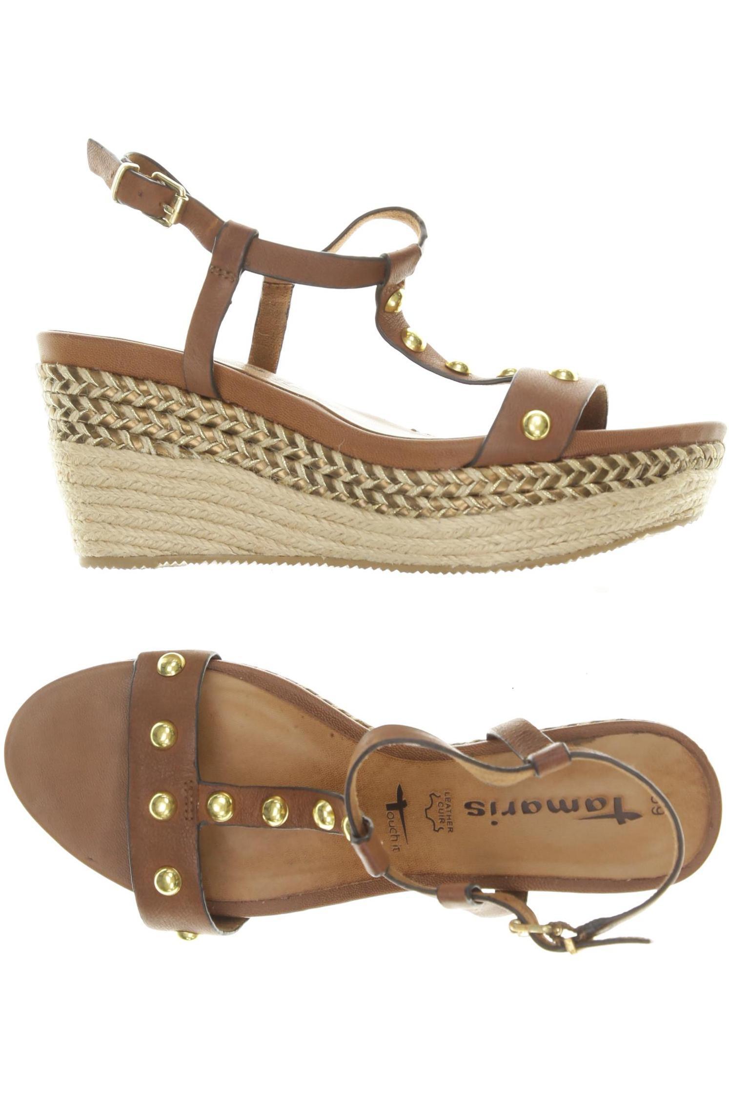 

Tamaris Damen Sandale, braun, Gr. 39