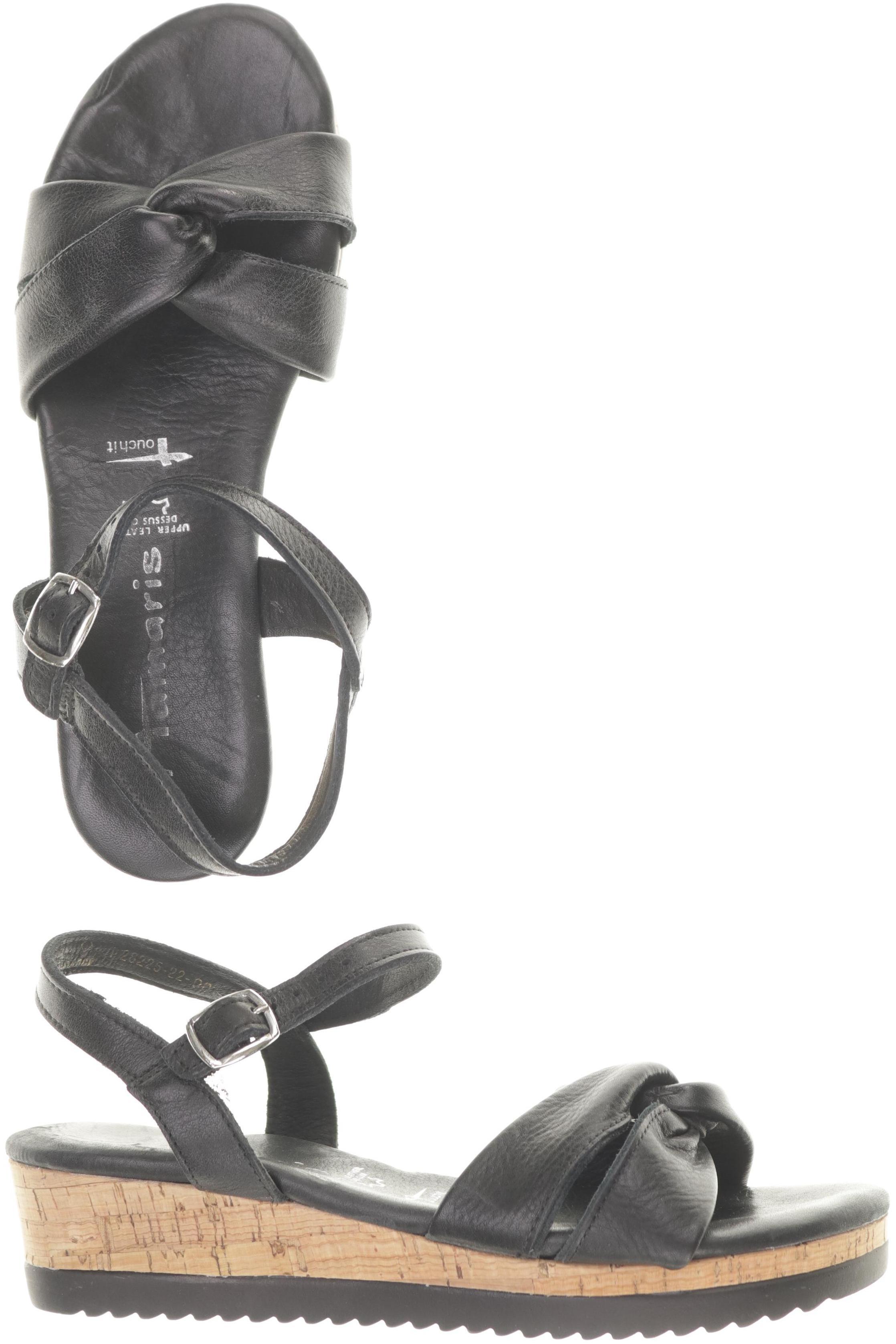 

Tamaris Damen Sandale, schwarz, Gr. 39