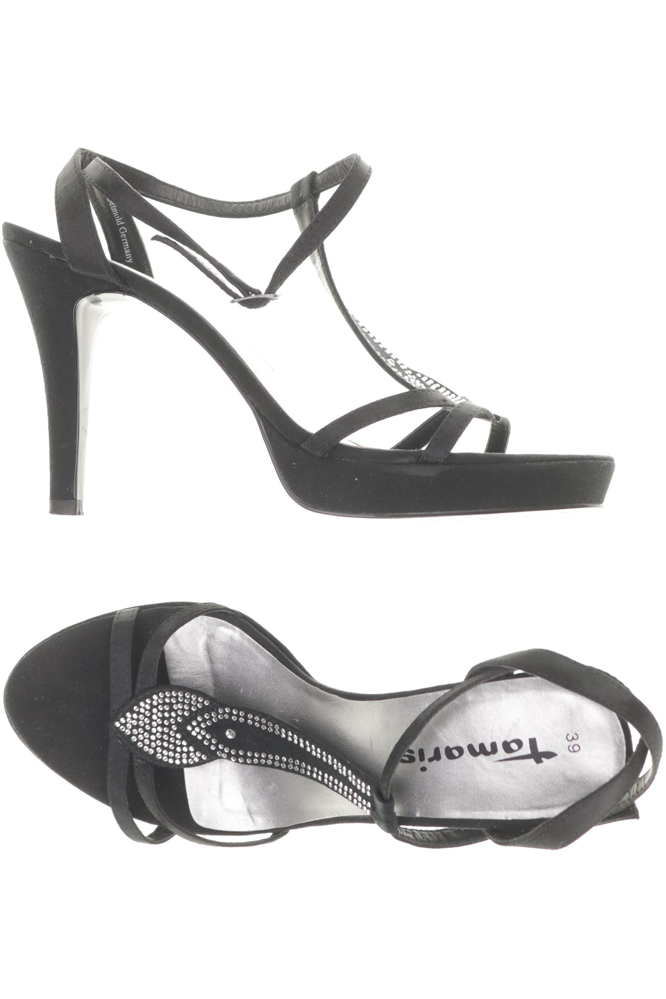 

Tamaris Damen Sandale, schwarz, Gr. 39
