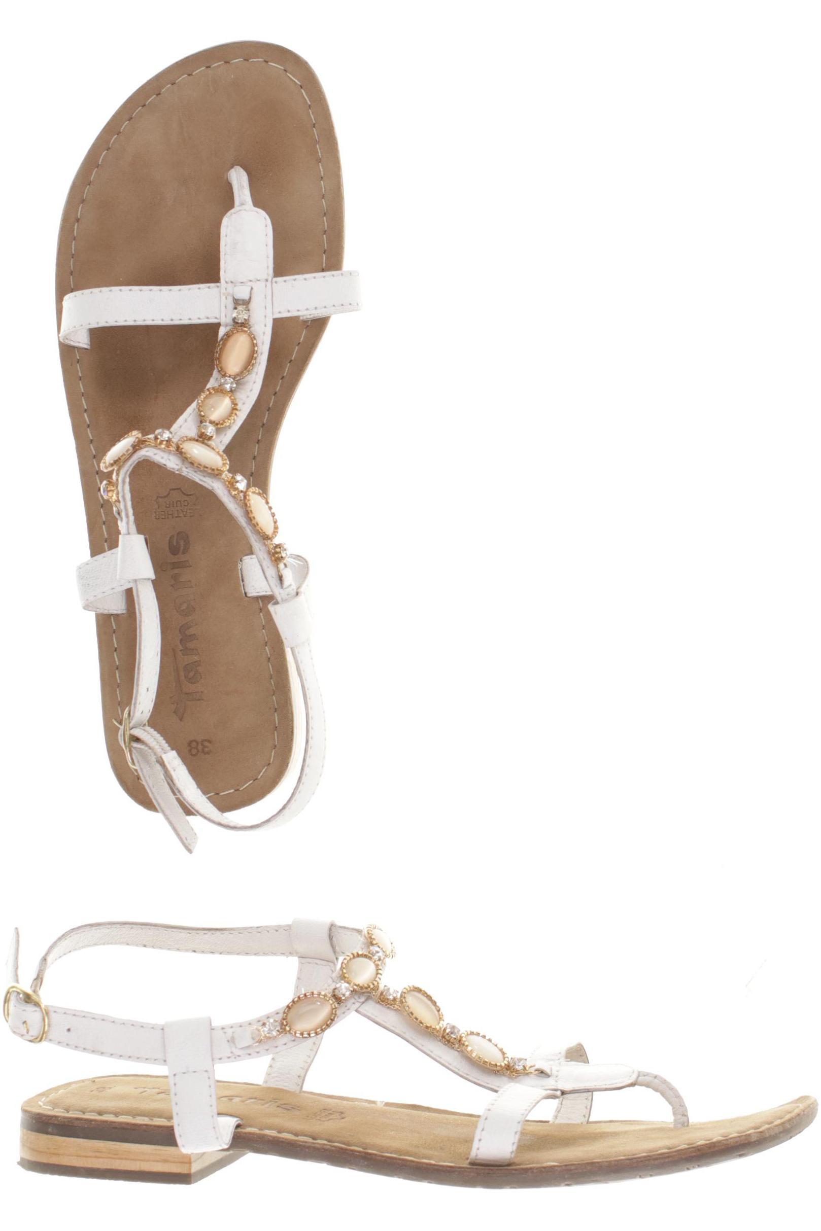 

Tamaris Damen Sandale, weiß, Gr. 38