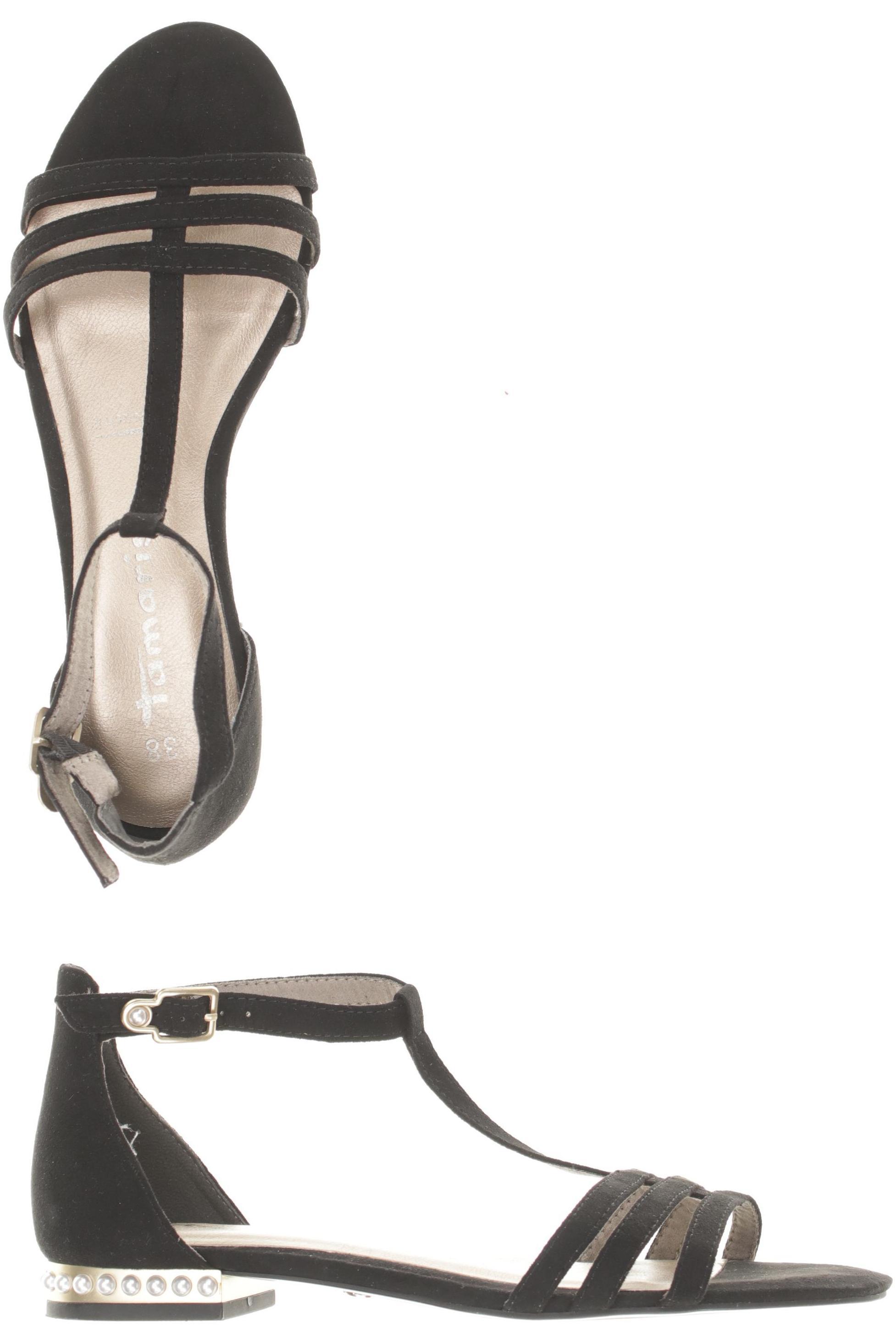 

Tamaris Damen Sandale, schwarz, Gr. 38