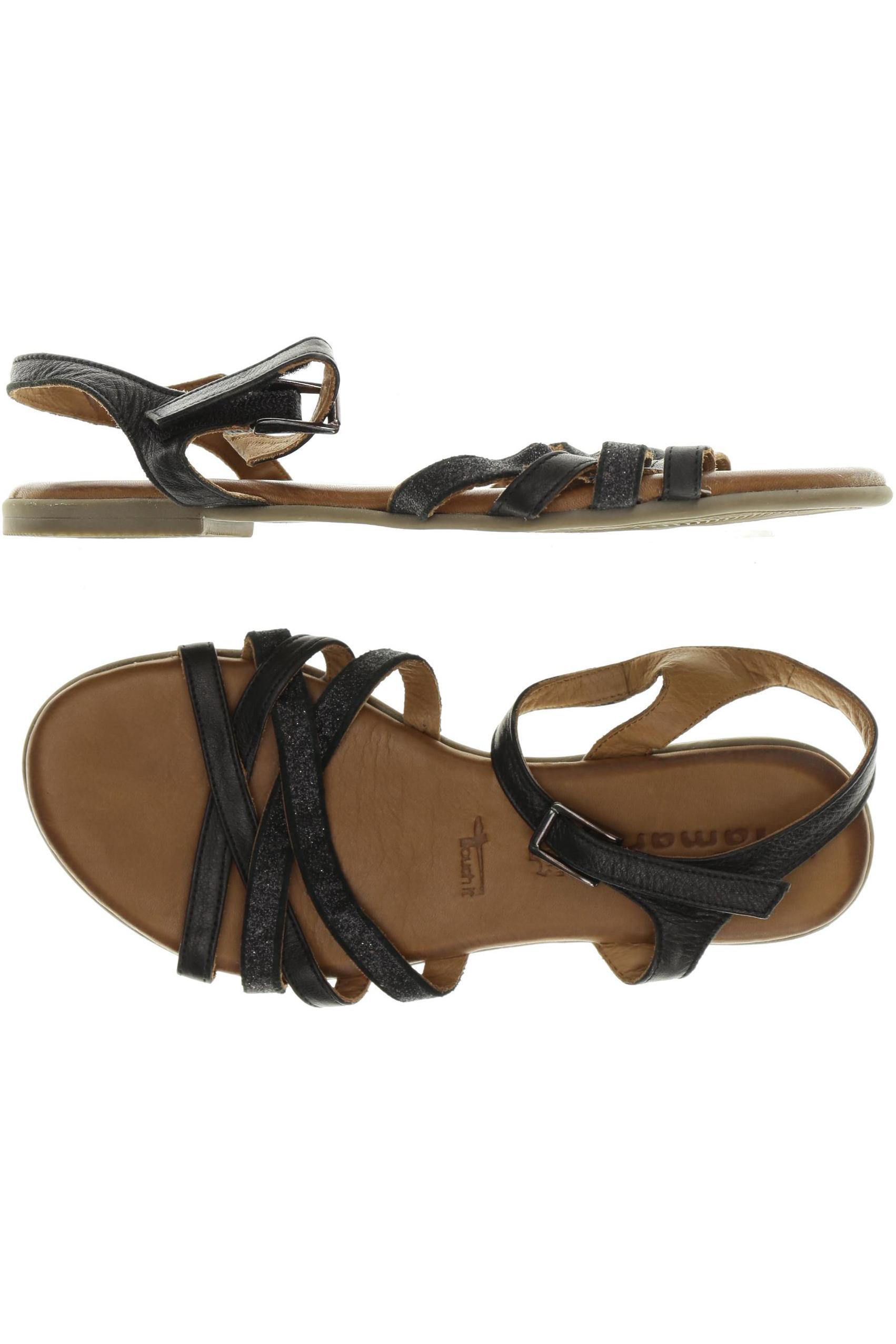 

Tamaris Damen Sandale, schwarz, Gr. 39