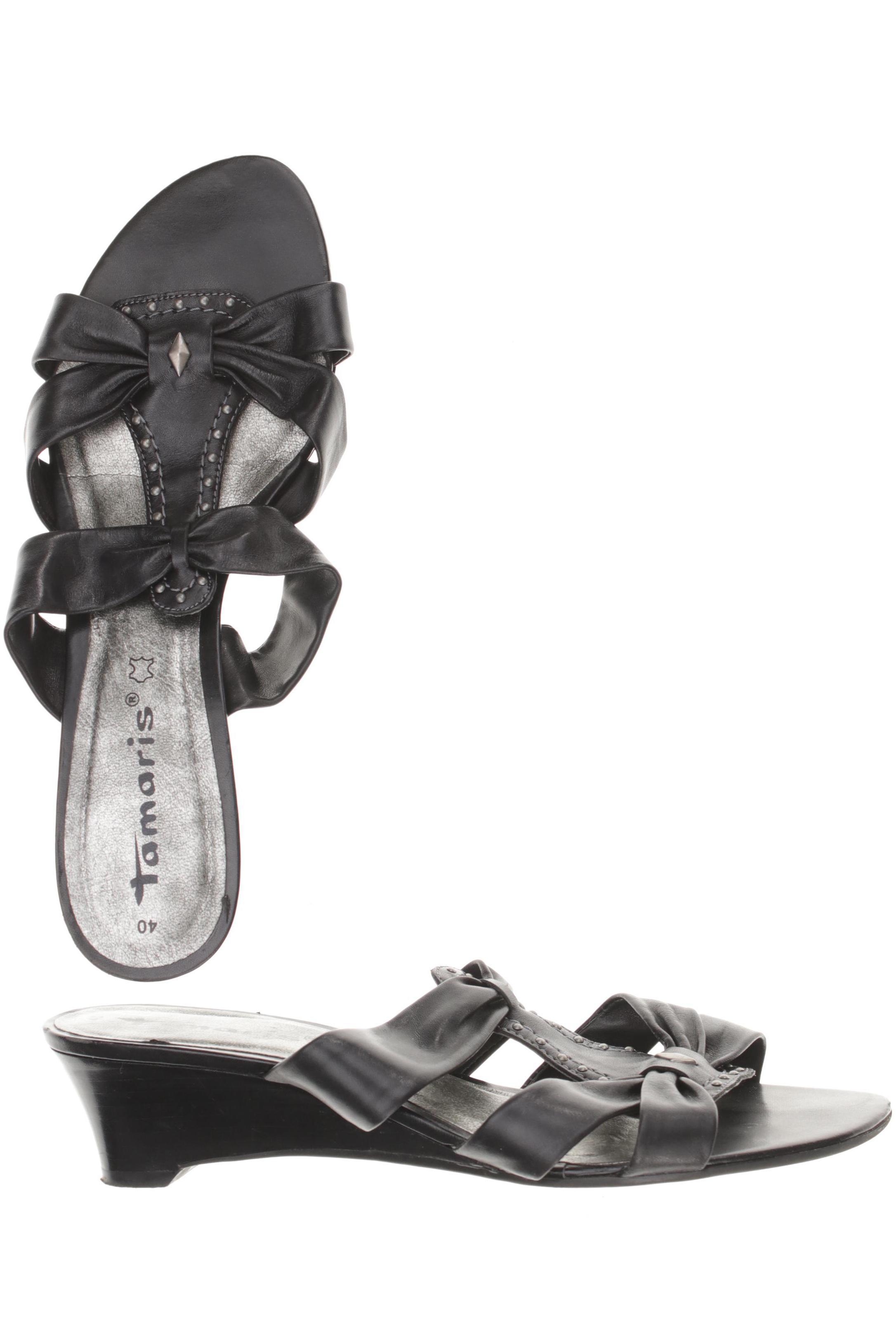 

Tamaris Damen Sandale, schwarz, Gr. 40
