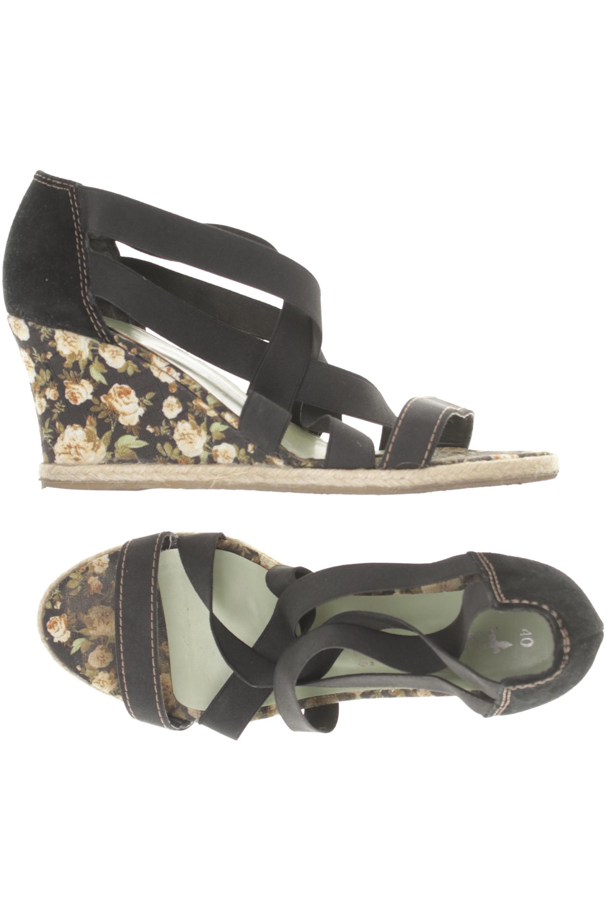 

Tamaris Damen Sandale, schwarz, Gr. 40