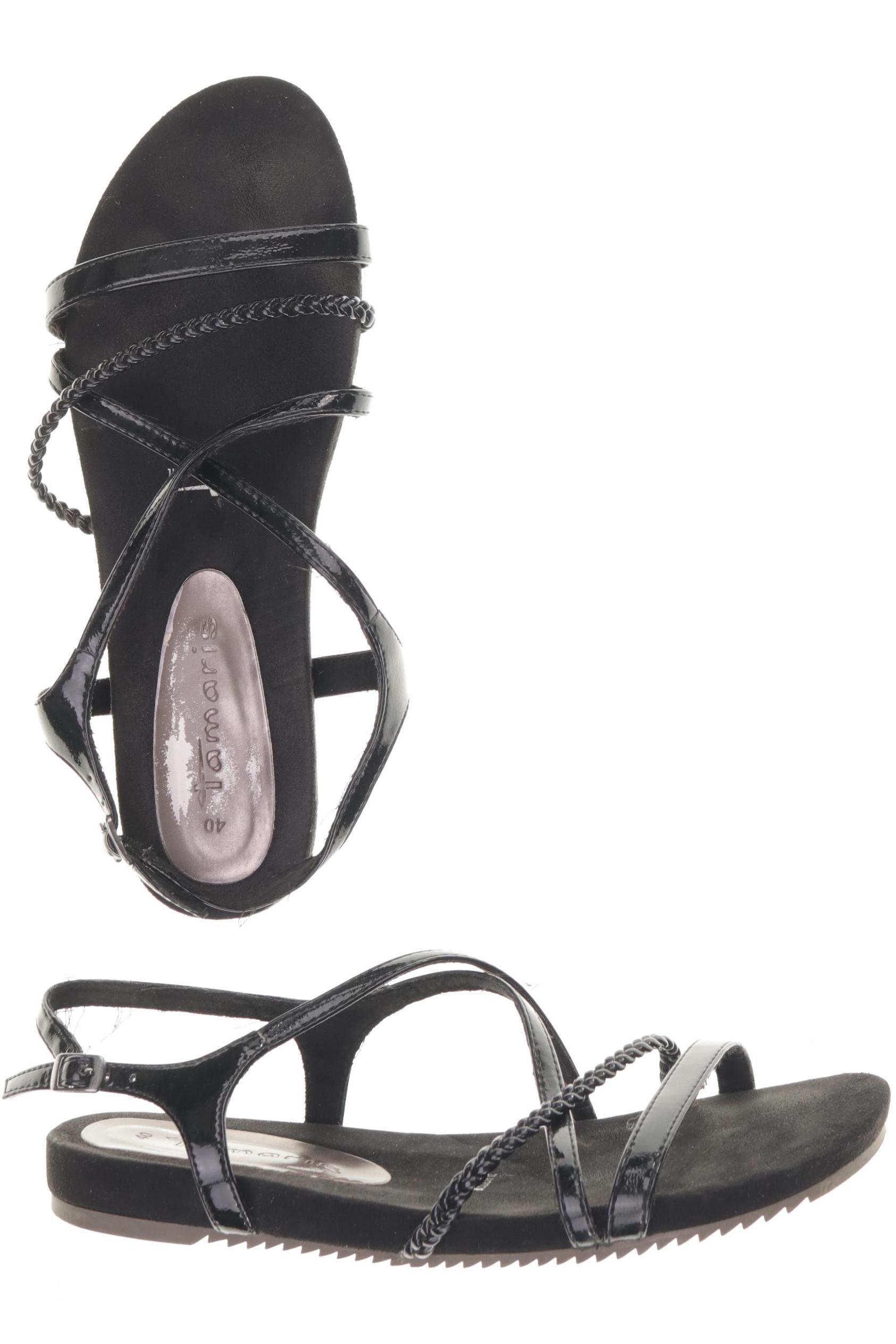 

Tamaris Damen Sandale, schwarz, Gr. 40