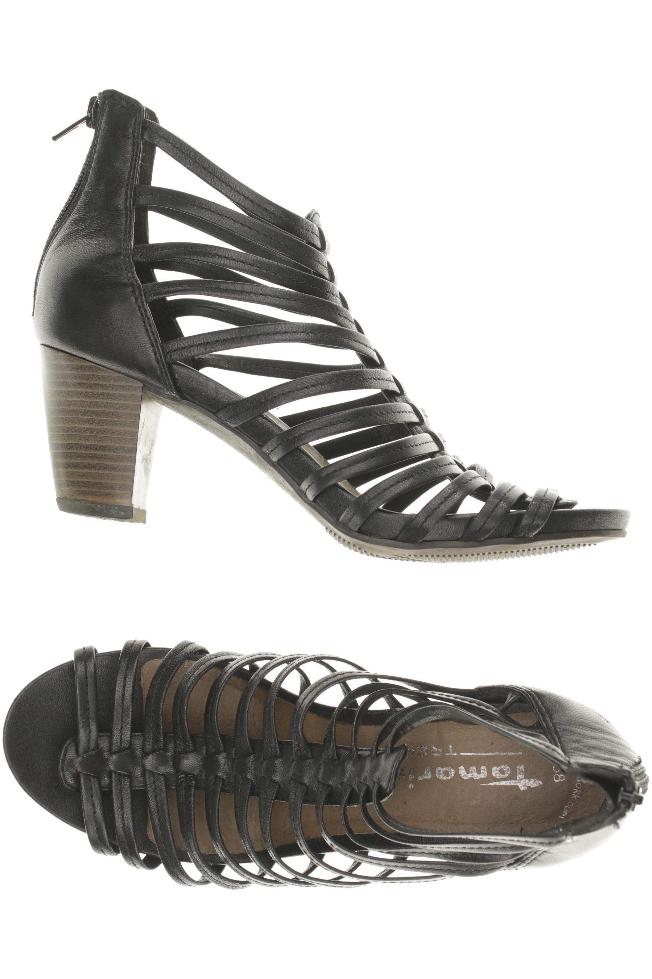 

Tamaris Damen Sandale, schwarz, Gr. 38