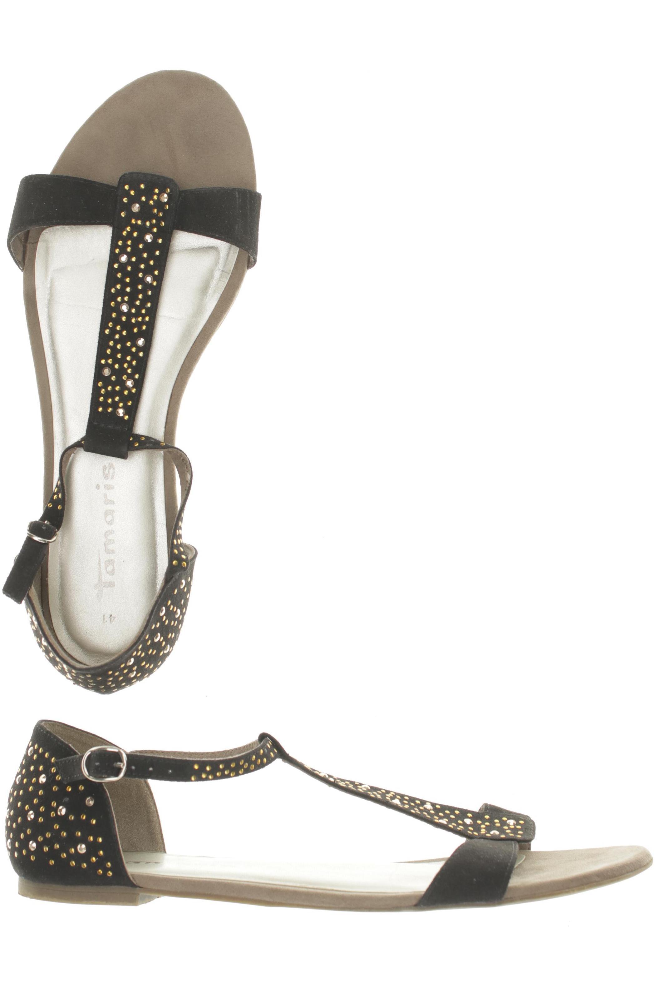 

Tamaris Damen Sandale, schwarz, Gr. 41
