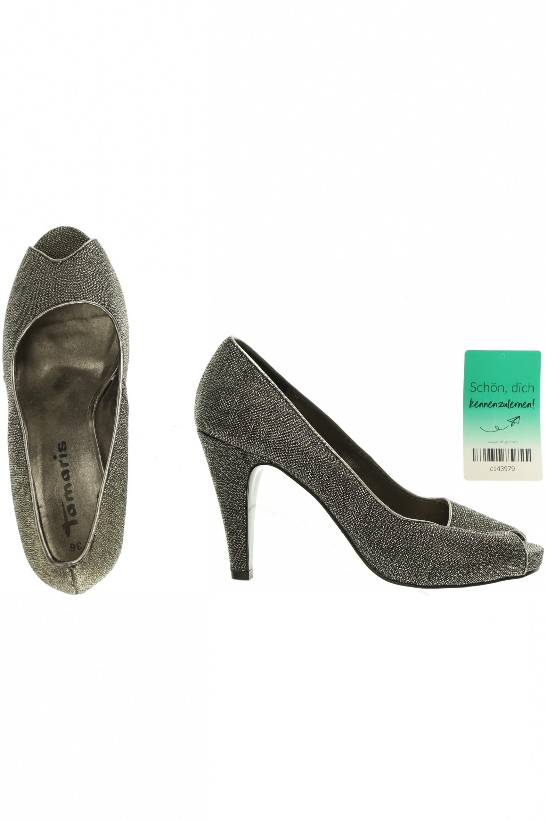 

Tamaris Damen Sandale, silber, Gr. 36
