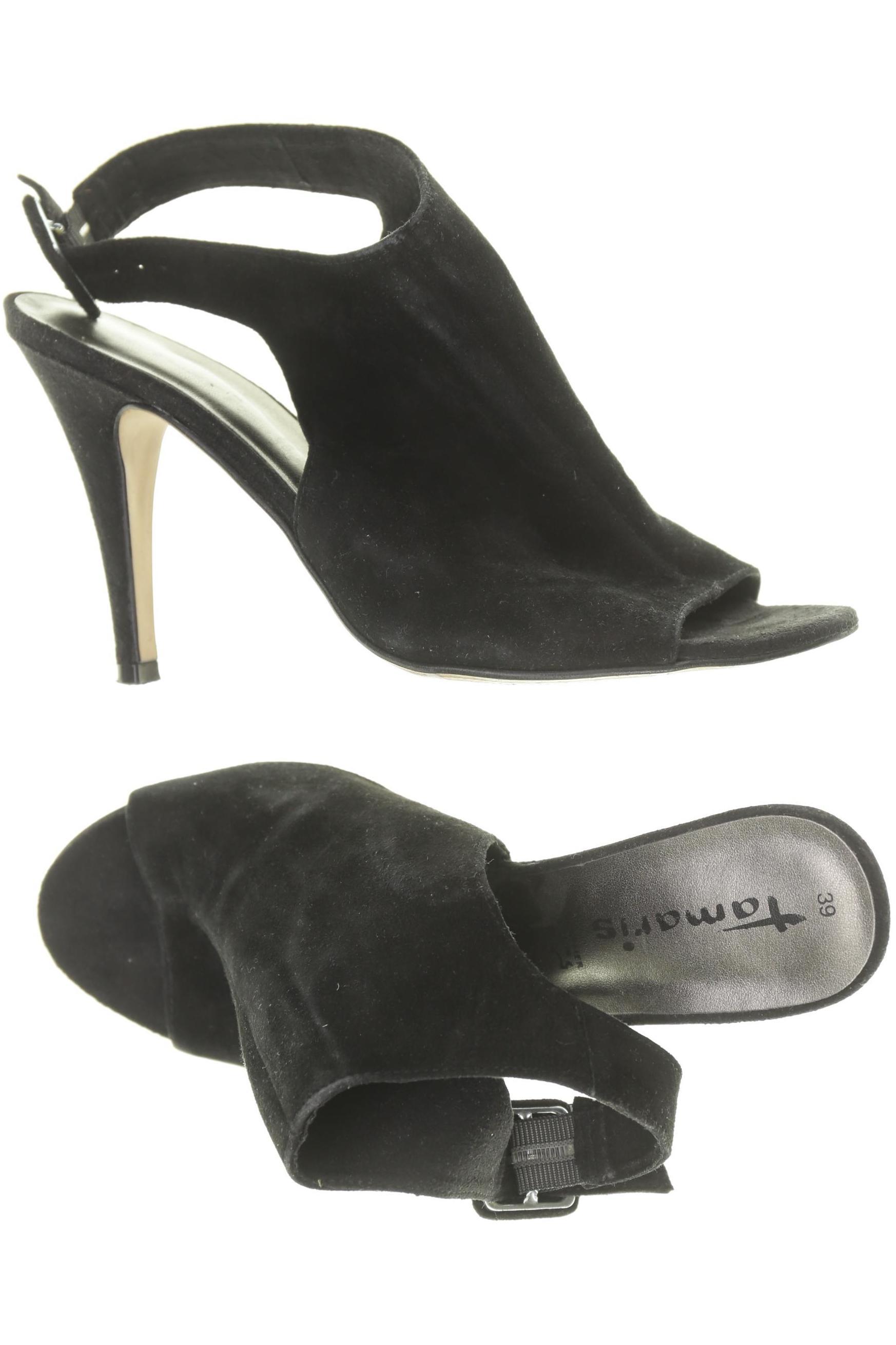 

Tamaris Damen Sandale, schwarz, Gr. 39