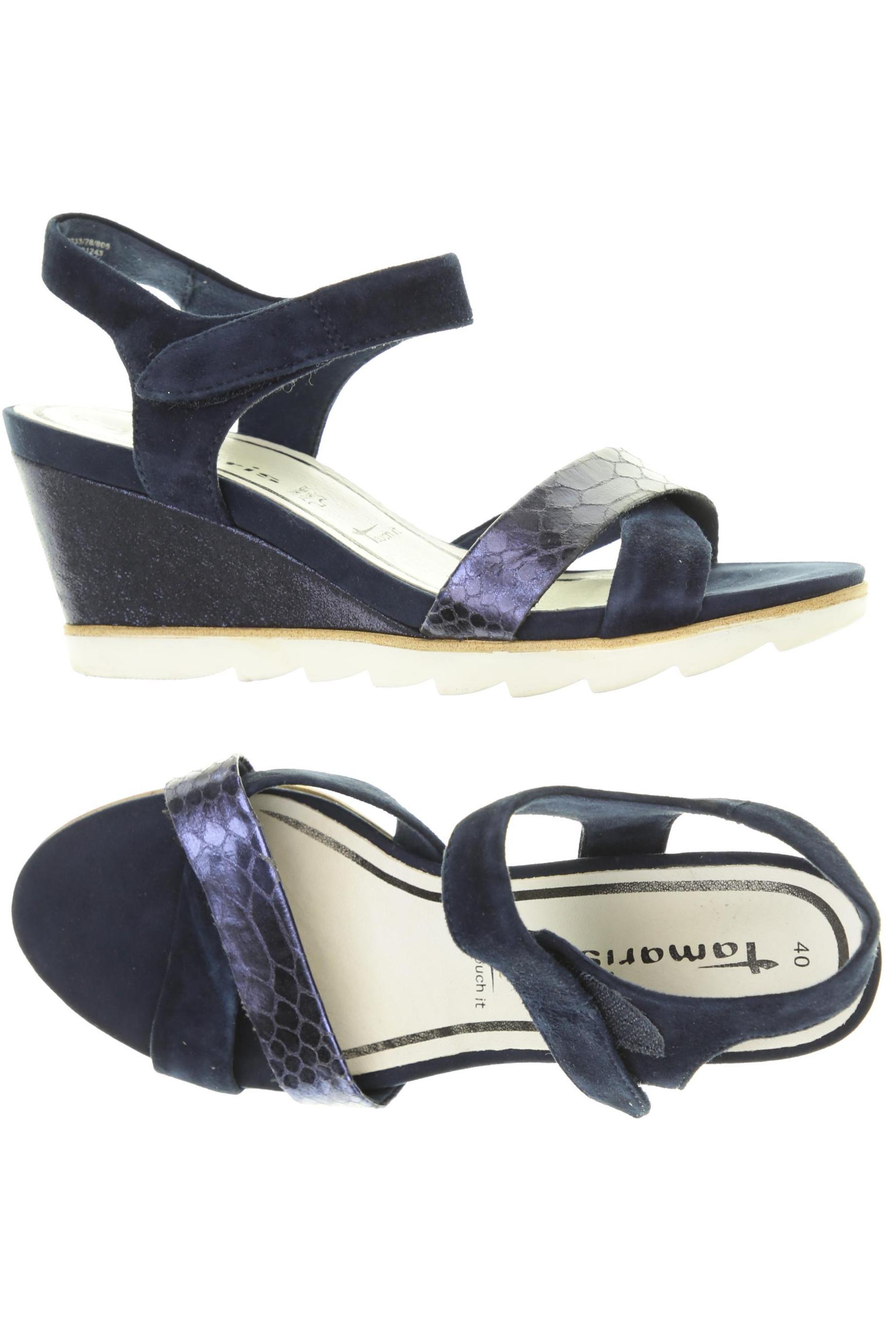 

Tamaris Damen Sandale, blau, Gr. 40