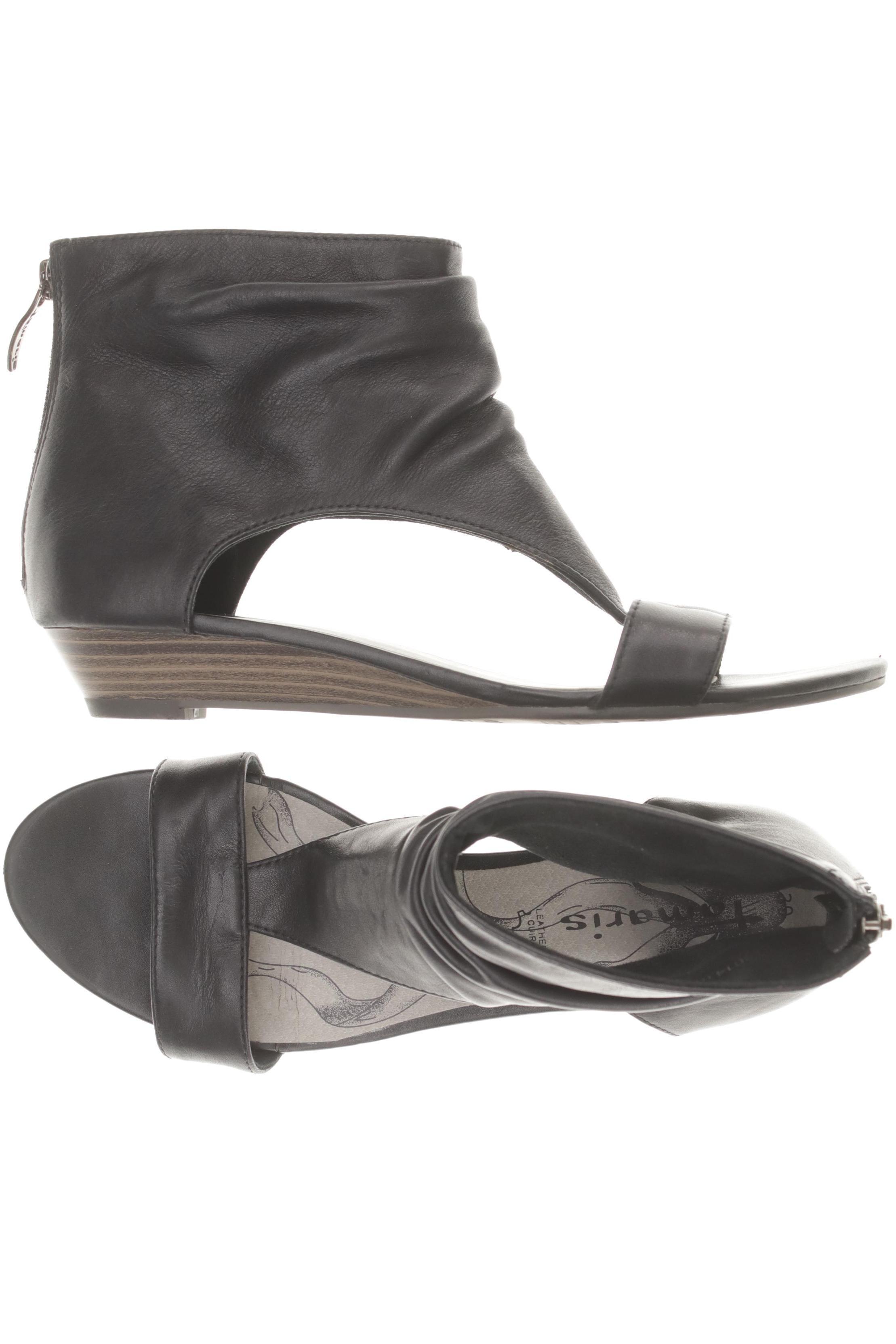 

Tamaris Damen Sandale, schwarz, Gr. 39