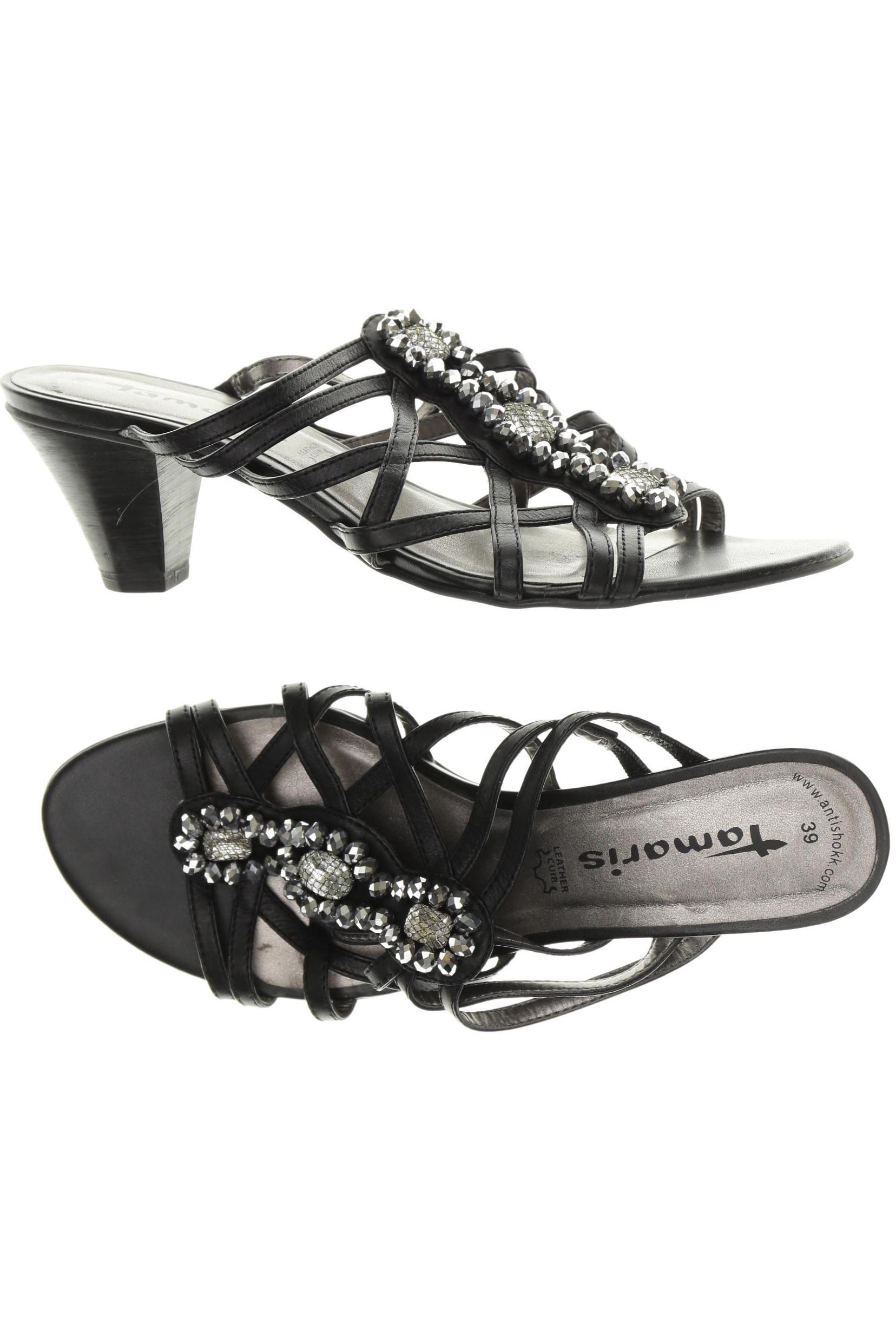 

Tamaris Damen Sandale, schwarz, Gr. 39