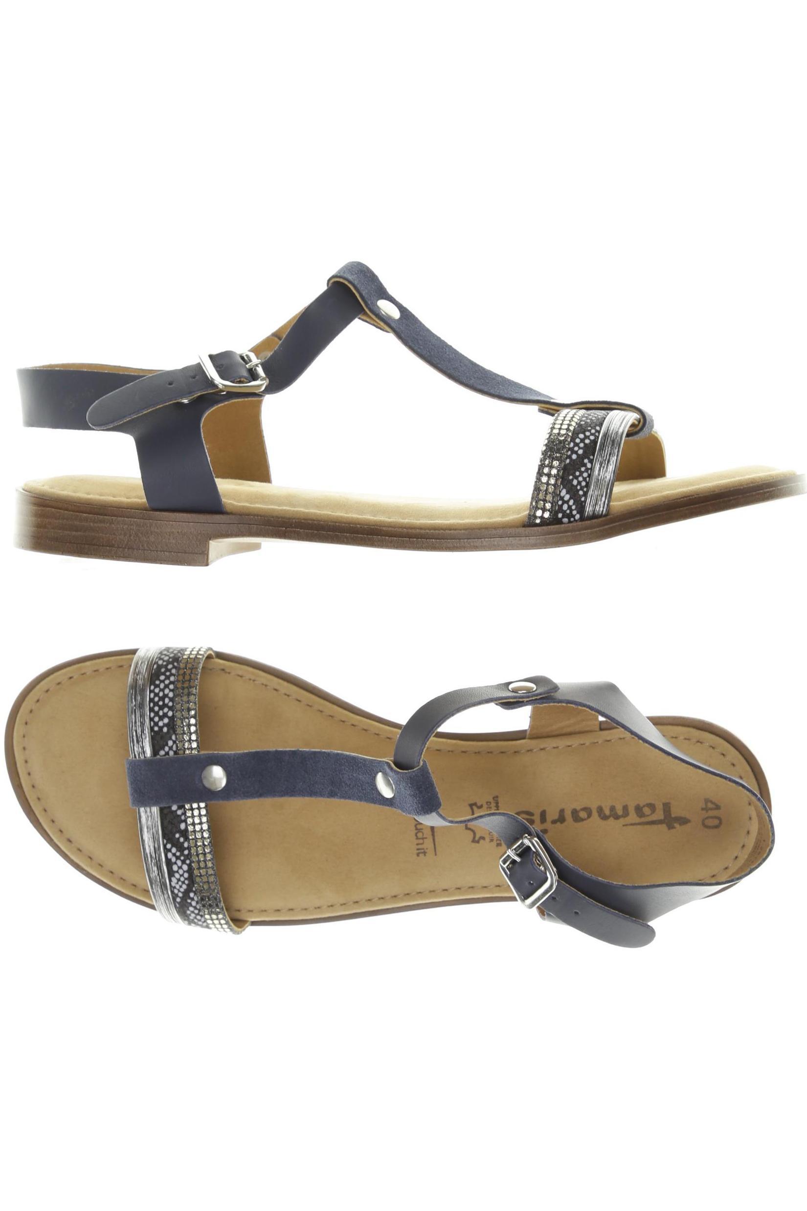 

Tamaris Damen Sandale, blau, Gr. 40
