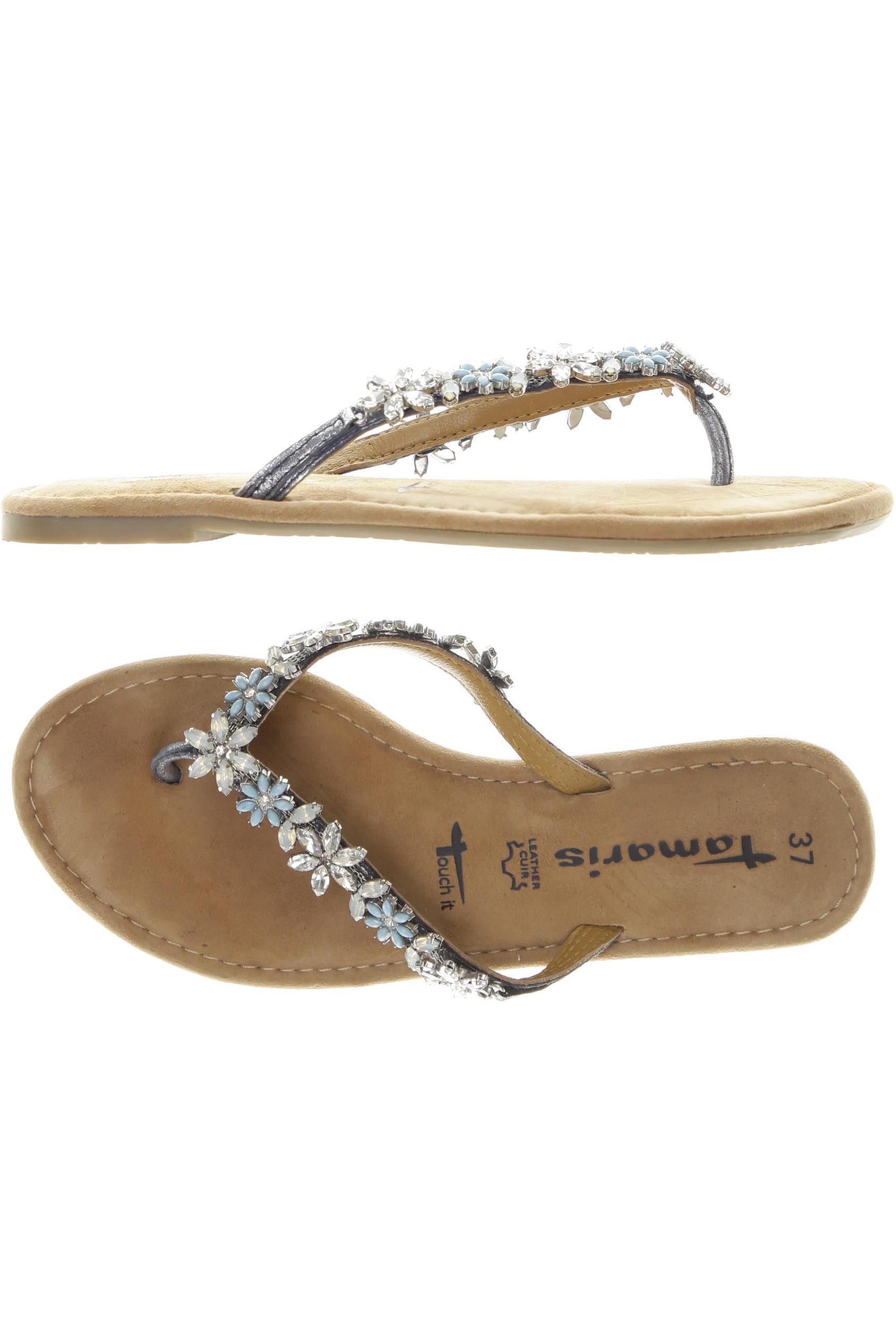 

Tamaris Damen Sandale, silber, Gr. 37