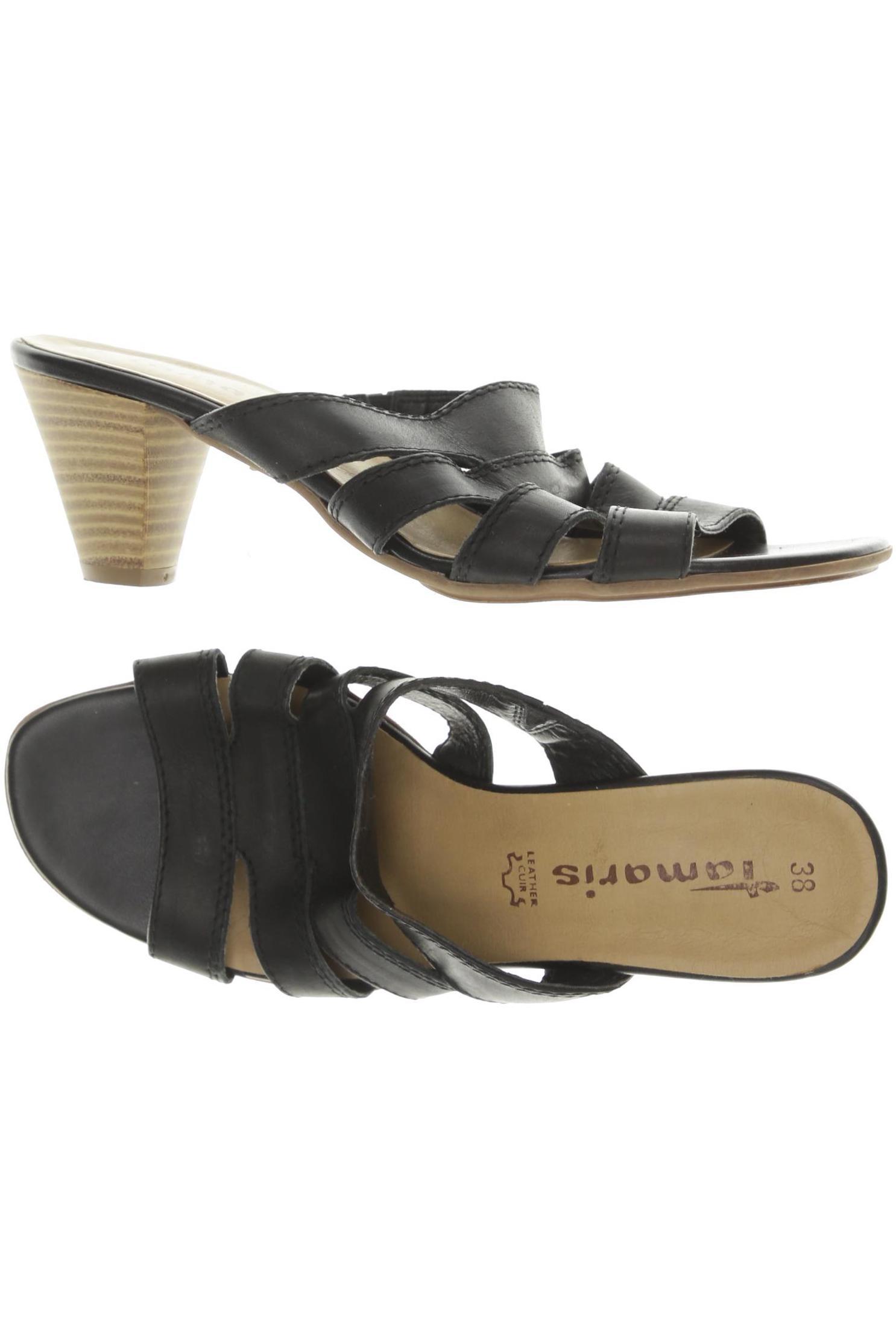 

Tamaris Damen Sandale, schwarz, Gr. 38